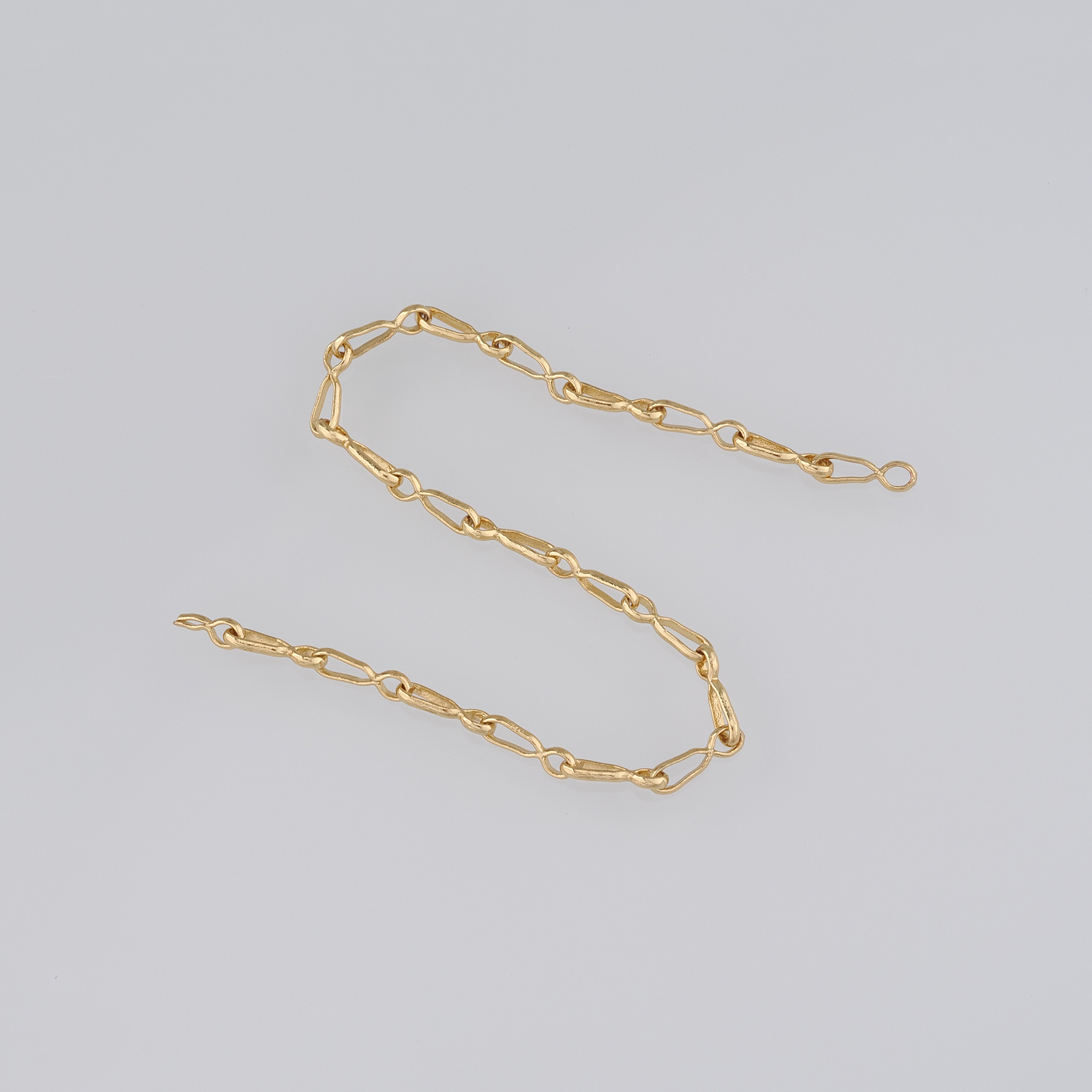 18K Gold Filled Cable Chain Necklace,Dainty Thin Link Chain,Gold Geometric Chain Necklace for Women DIY Jewelry Making Supply