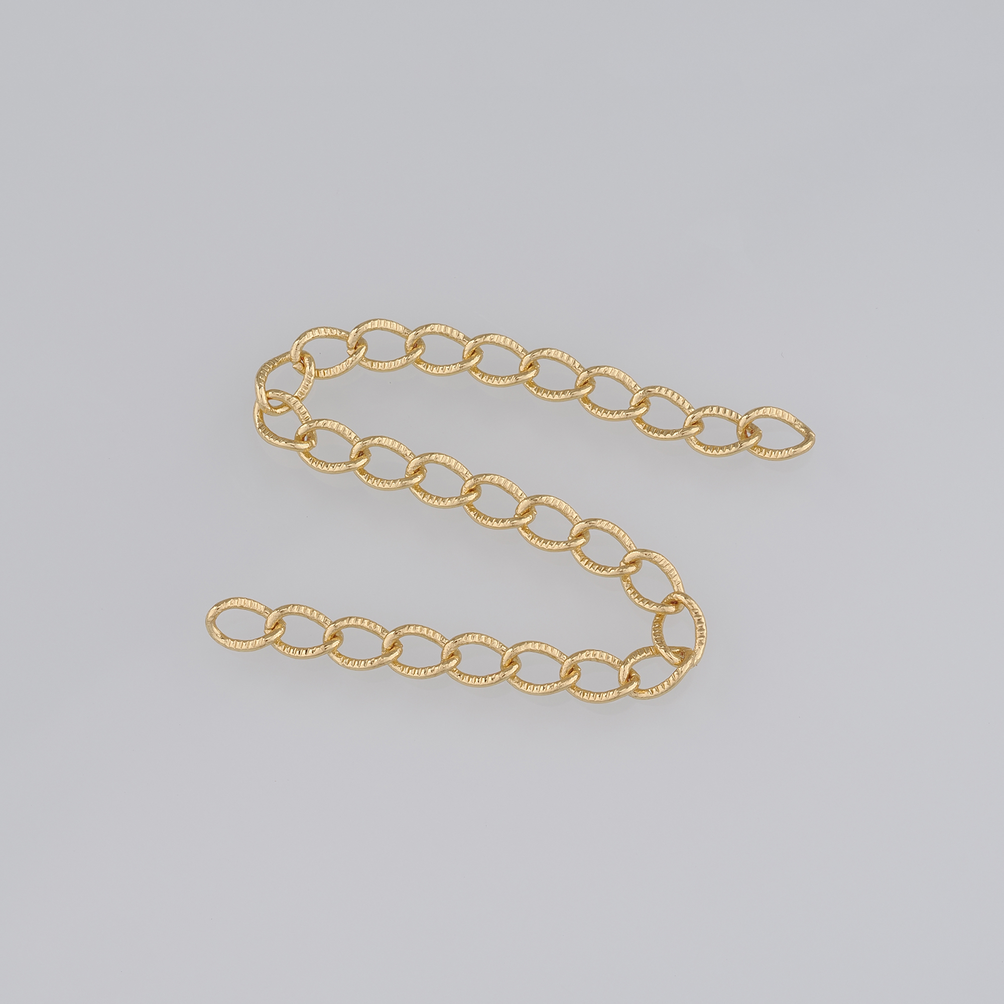 18K Gold Filled Cable Chain Necklace,Dainty Link Chain,Gold Texture Chain Necklace for Women DIY Jewelry Making Supply