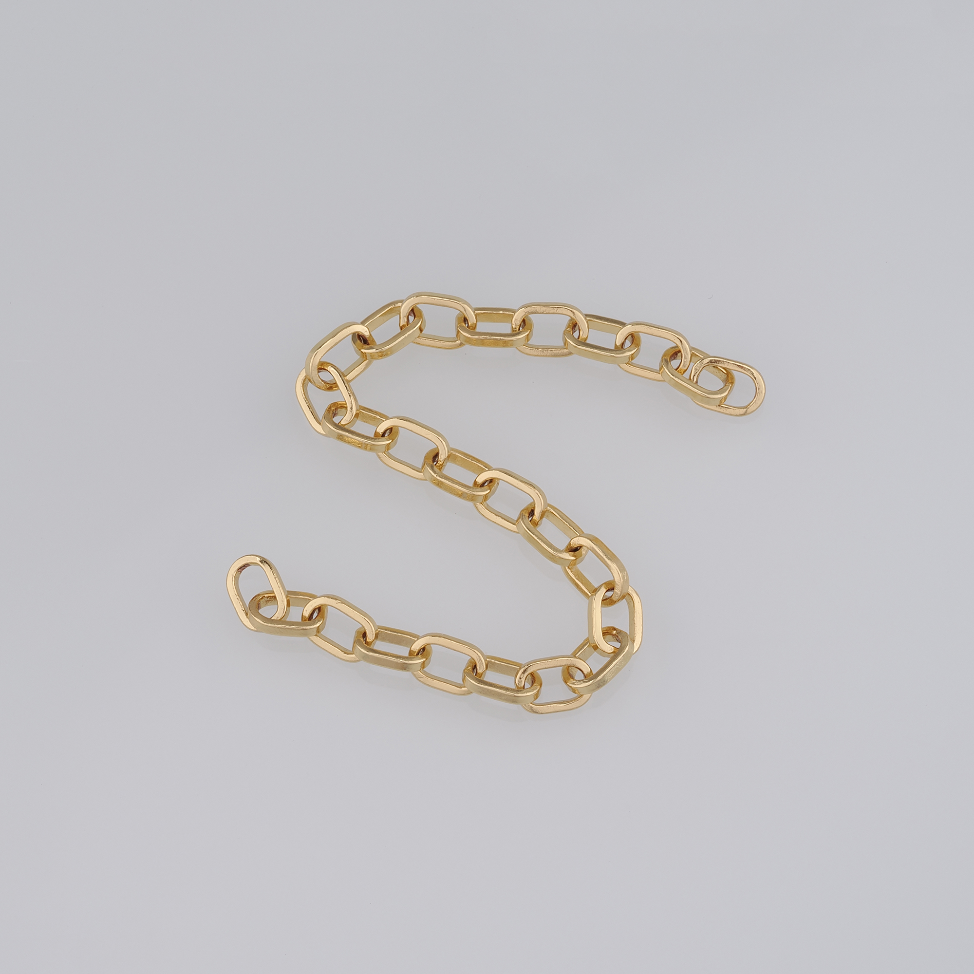 18K Gold Filled Paper Clip Chain Necklace,Dainty Link Chain,Gold Oval Chain Necklace for DIY Jewelry Making Supply