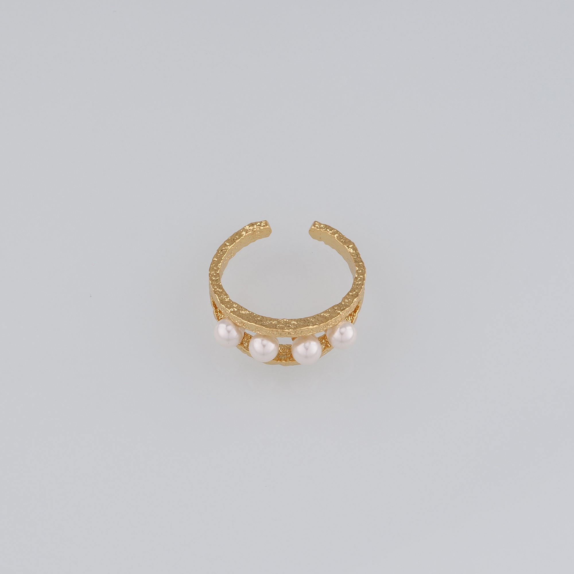 18K Gold Filled Pearl Ring,Dainty Ring,Adjustable Ring,Minimalist Ring,Open Ring
