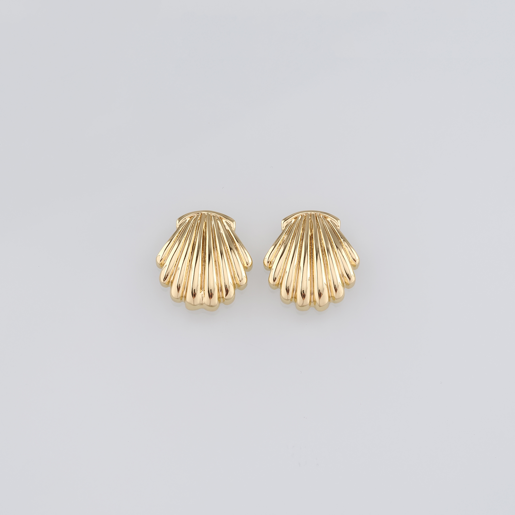 18K Gold Filled Scallop Spacer Bead,Dainty Ocean Shell Beads,DIY Jewelry Making Supply