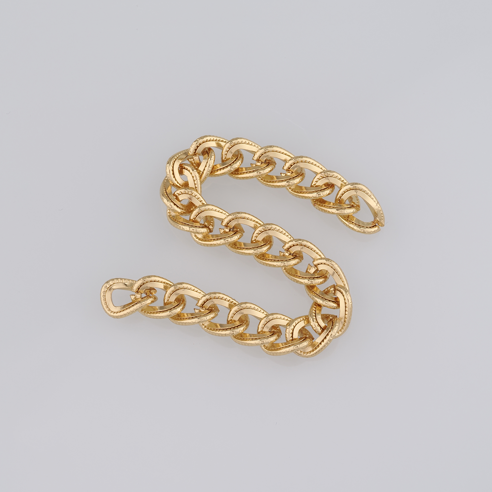 18K Gold Filled Cuban Chain,Dainty Chain,Curb Link Chain Necklace for Women DIY Jewelry Making Supply