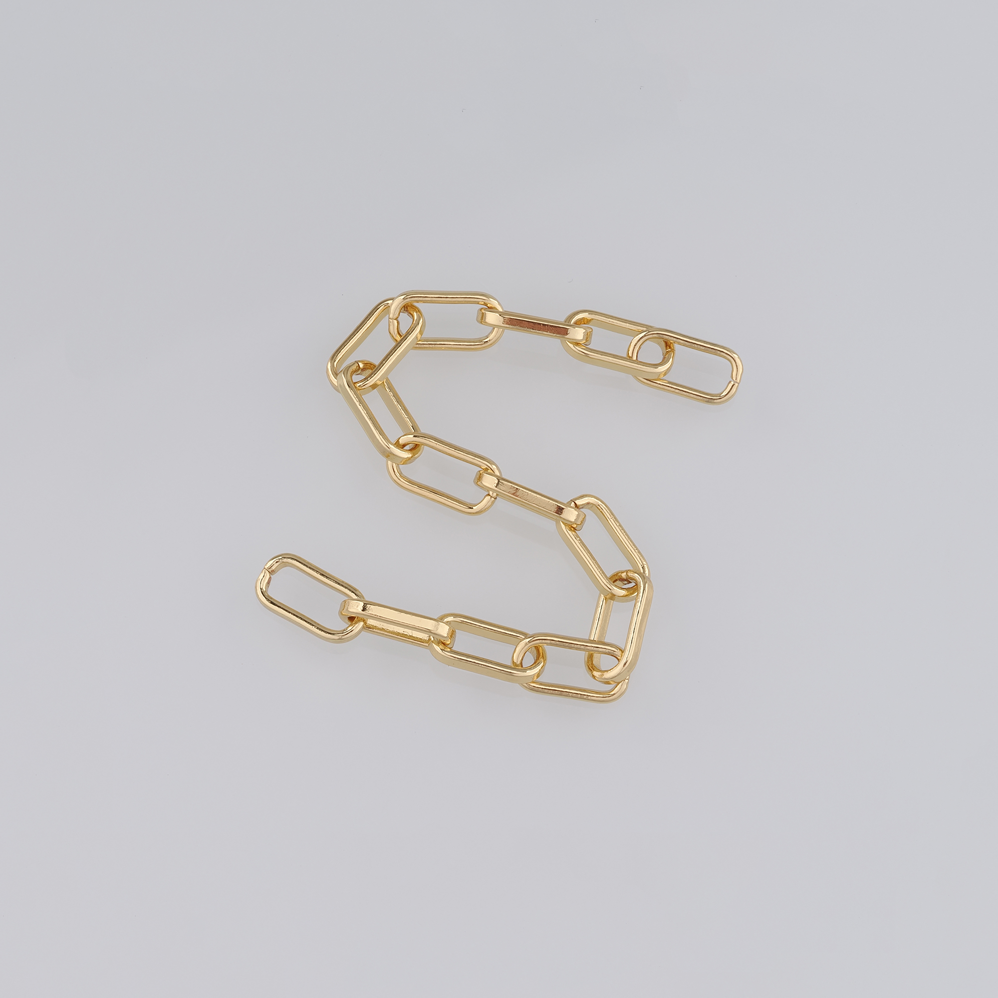 18K Gold Filled Paper Clip Chain Necklace,Dainty Link Chain,Gold Oval Chain Necklace for DIY Jewelry Making Supply