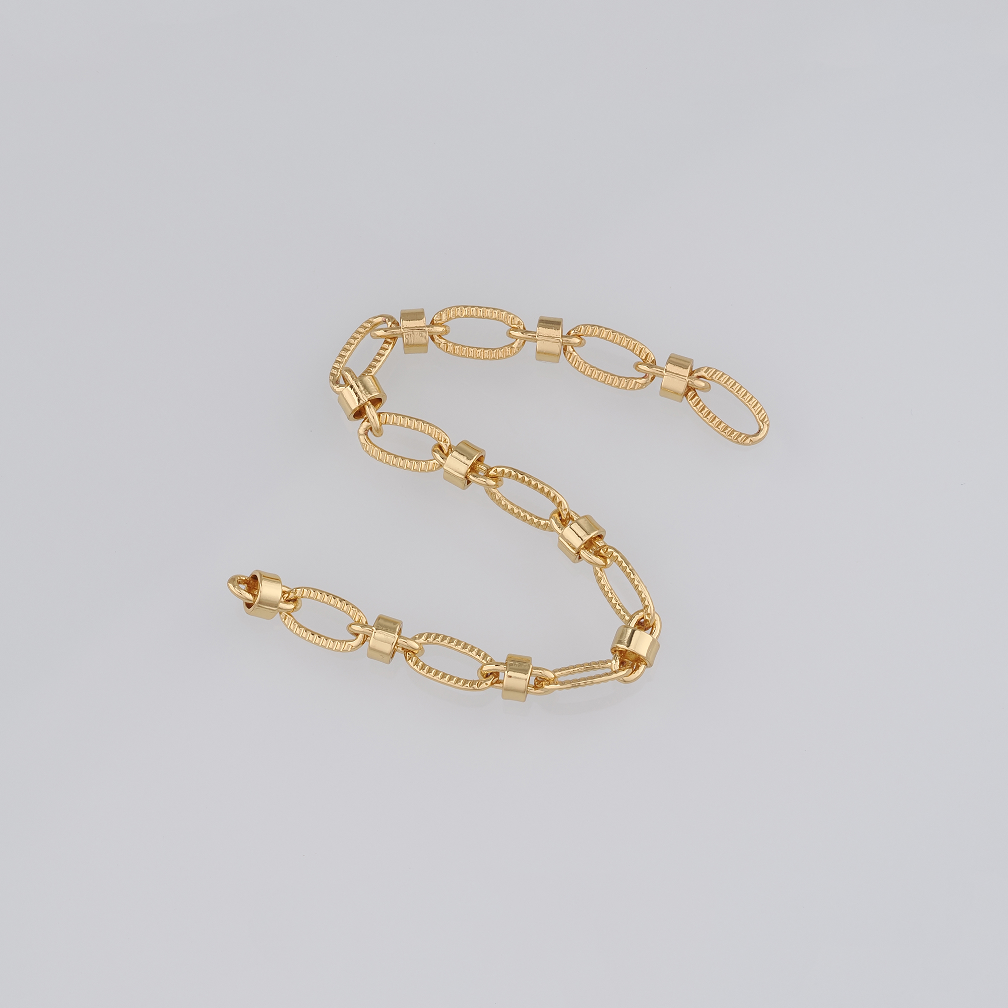 18K Gold Filled Oval Chain Necklace,Dainty Link Chain,Gold Oval Chain Necklace for DIY Jewelry Making Supply