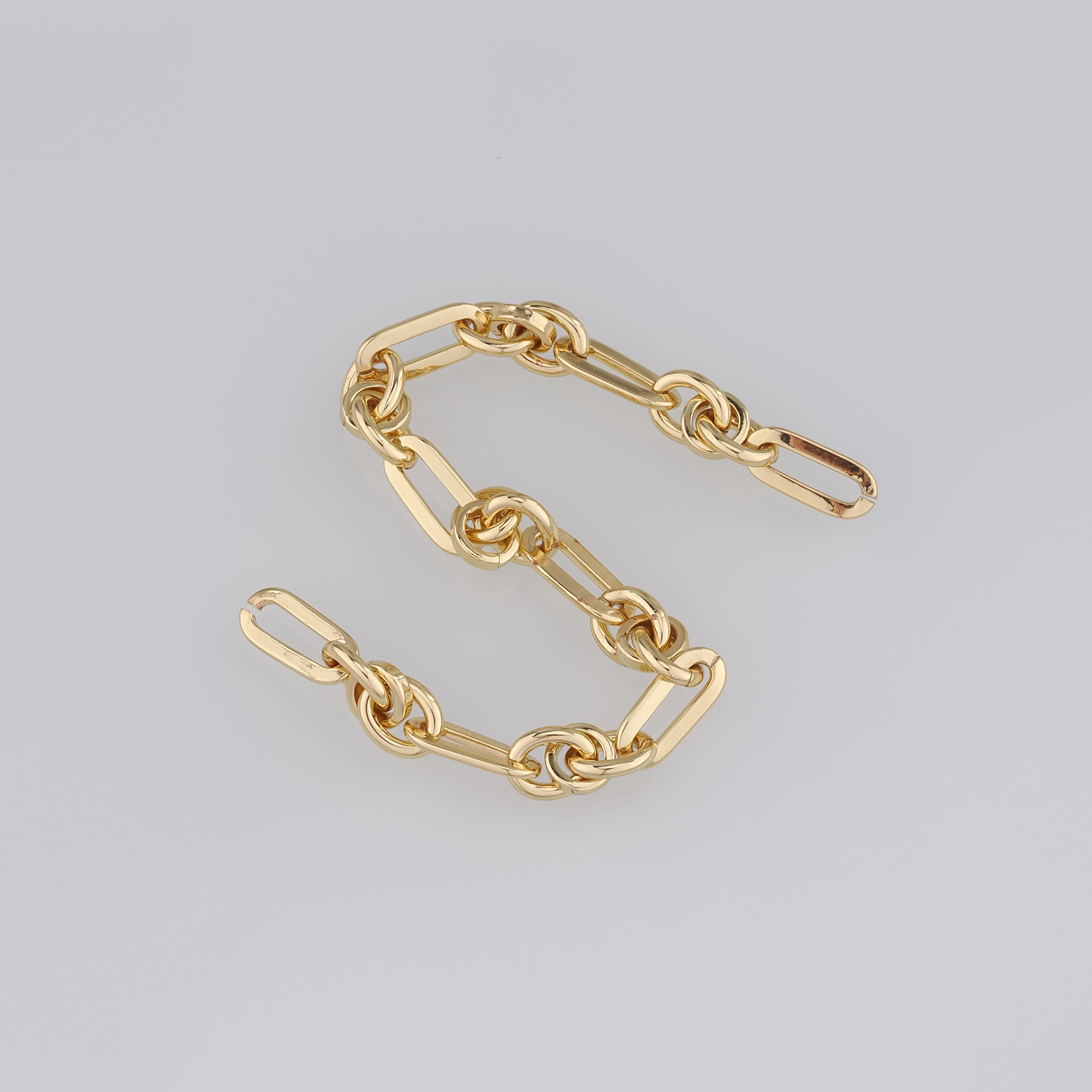 18K Gold Filled Paper Clip Chain Necklace,Dainty Link Chain,Gold Oval Chain Necklace for DIY Jewelry Making Supply