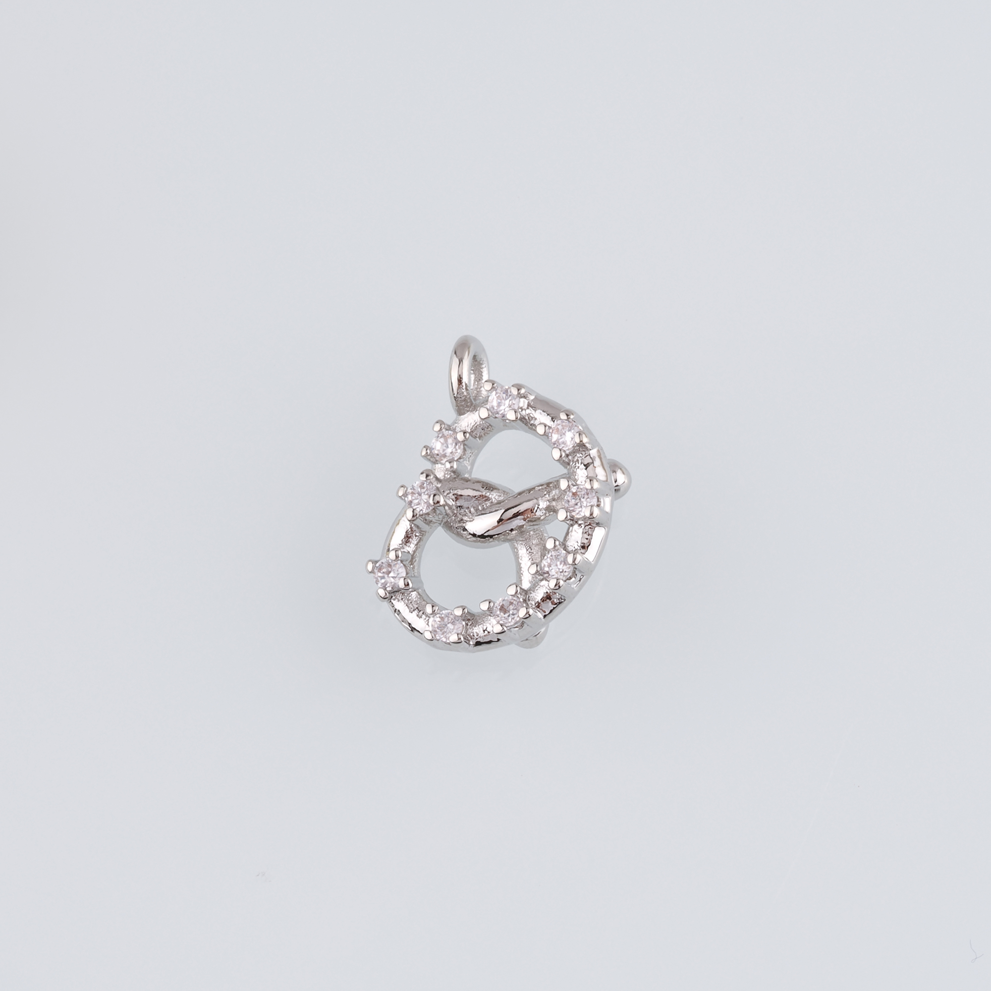 18K Gold Filled Heart Pendant,Dainty Heart Charm Earrings Necklace for DIY Jewelry Making Supply