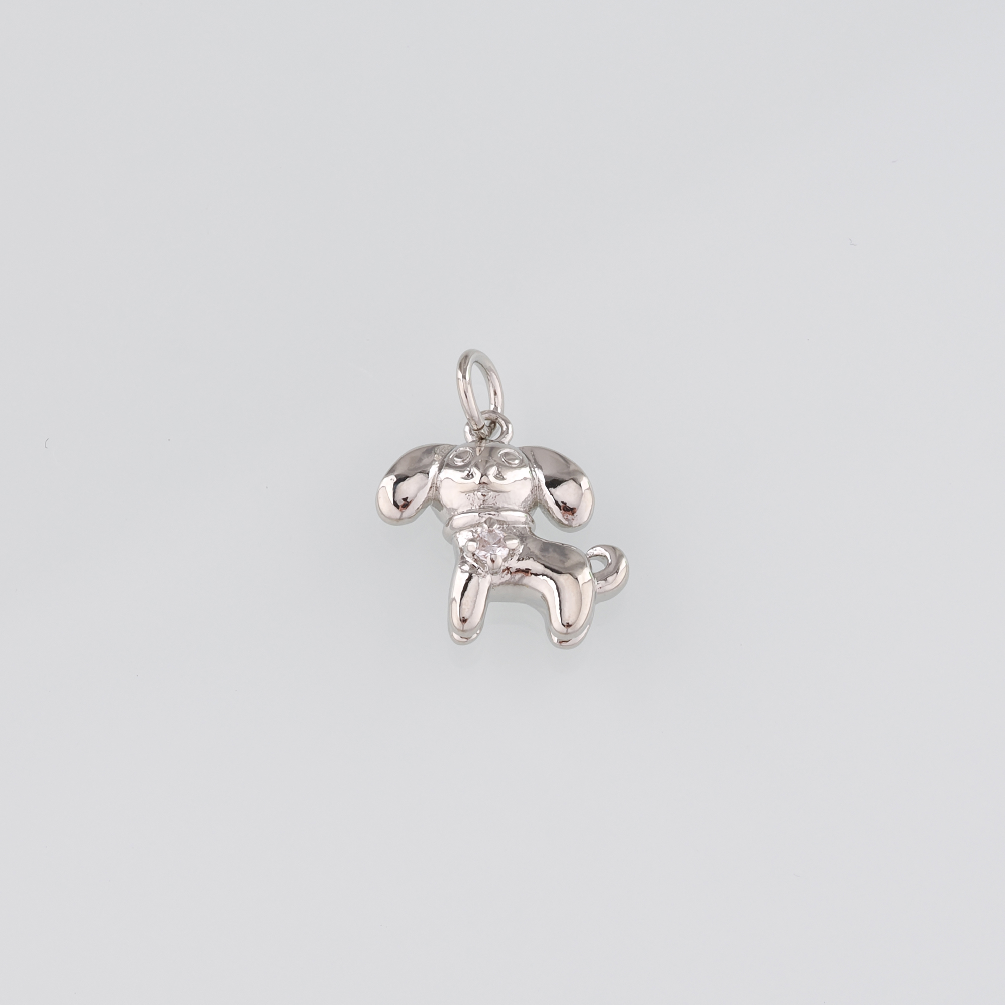 18K Gold Filled Dog Pendant,Dainty Dog Chamr Earrings Necklace for DIY Jewelry Making Supply