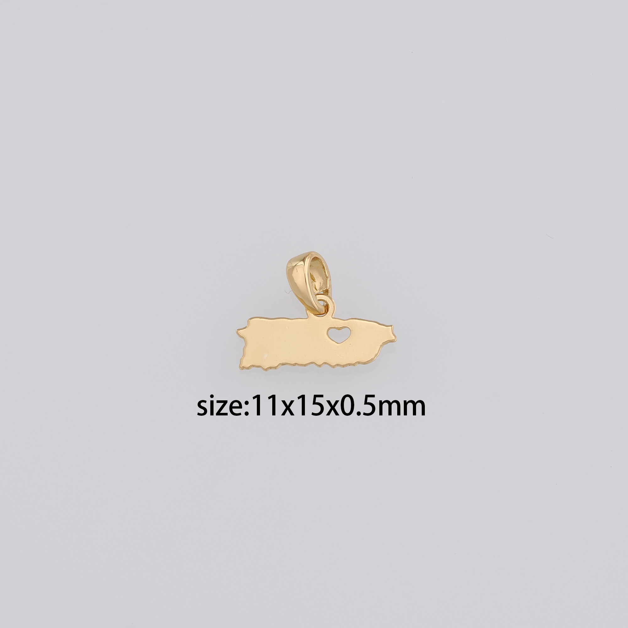 18K Gold Filled Geometric Pendant,Dainty Geometric Charm Earrings Necklace for DIY Jewelry Making Supply