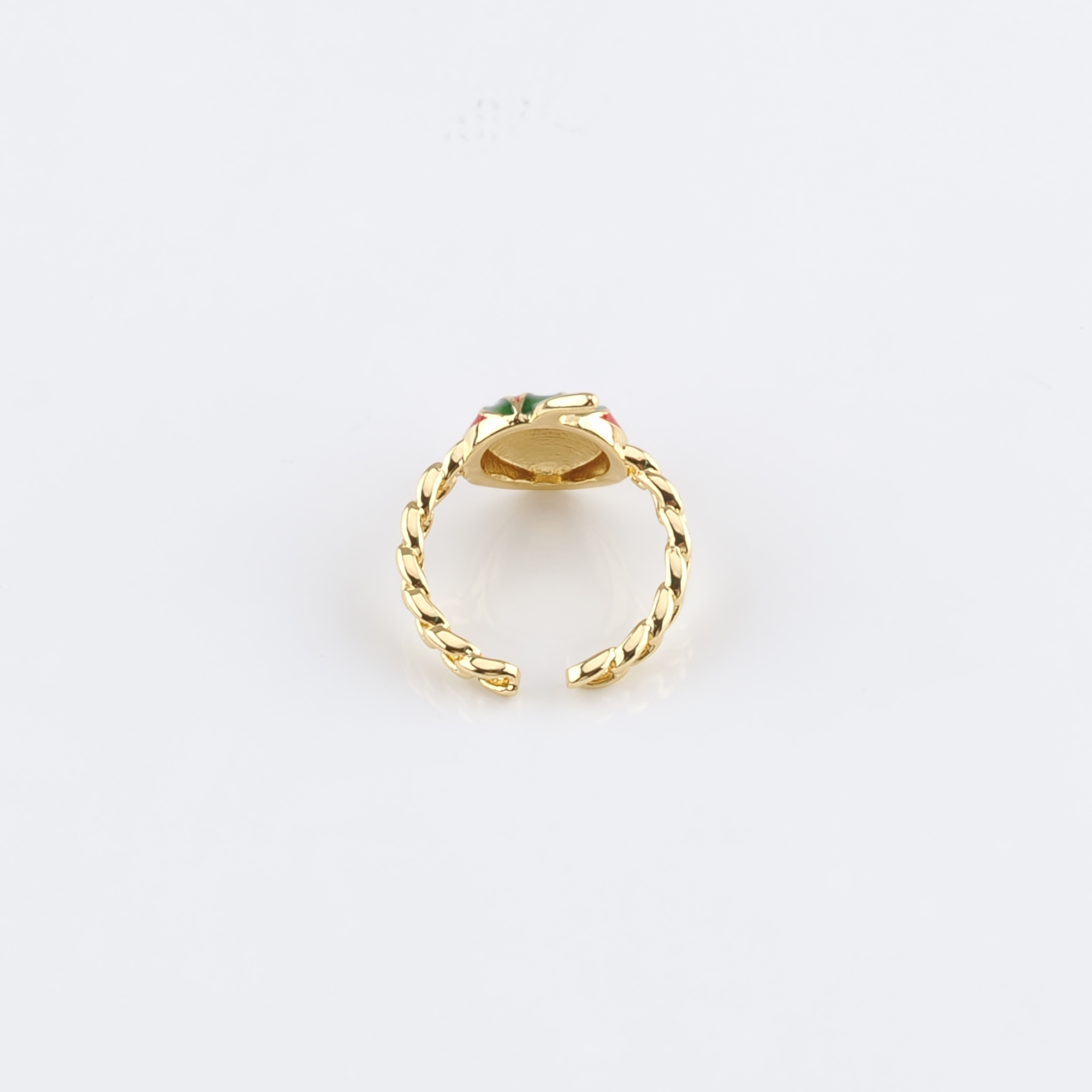 18K Gold Filled Strawberry Ring,Fruit Rings,Dainty Ring,Adjustable Ring,Minimalist Ring