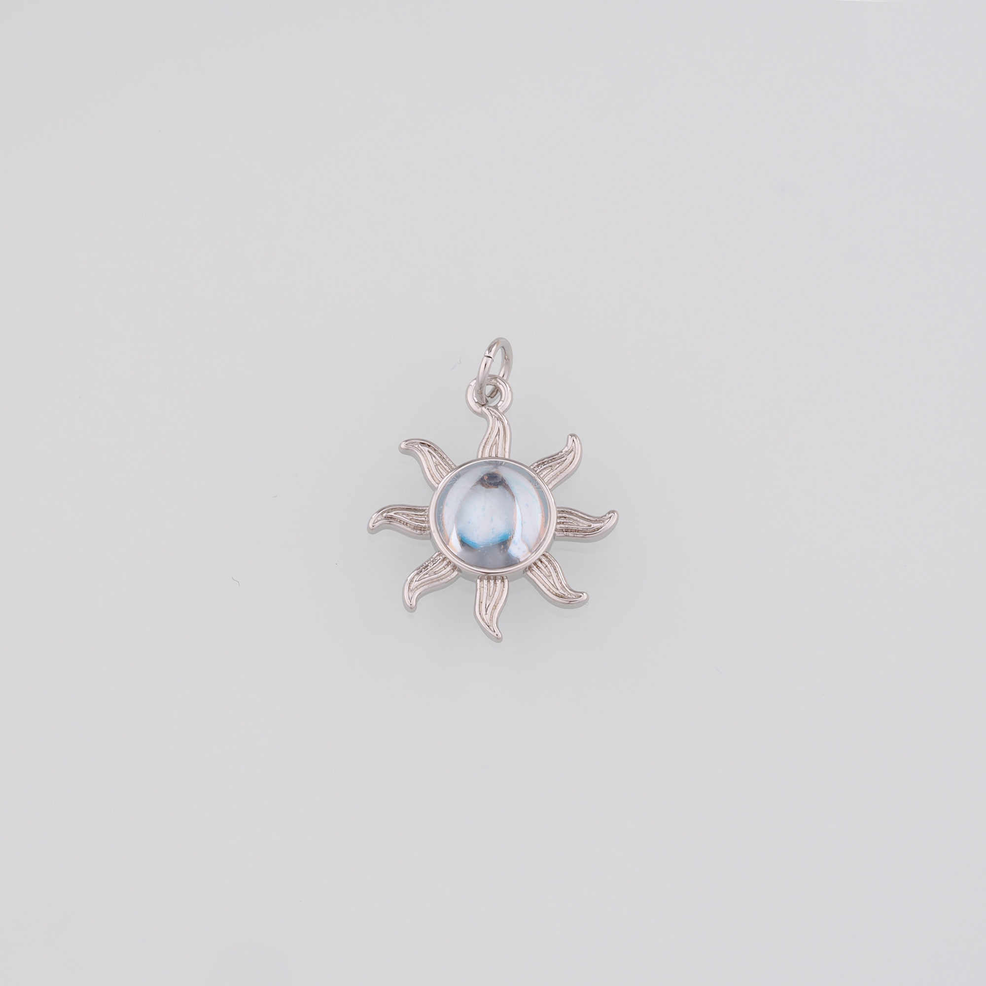 18K Gold Filled Sun Pendant,Dainty Sun Charm Earrings Necklace for DIY Jewelry Making Supply