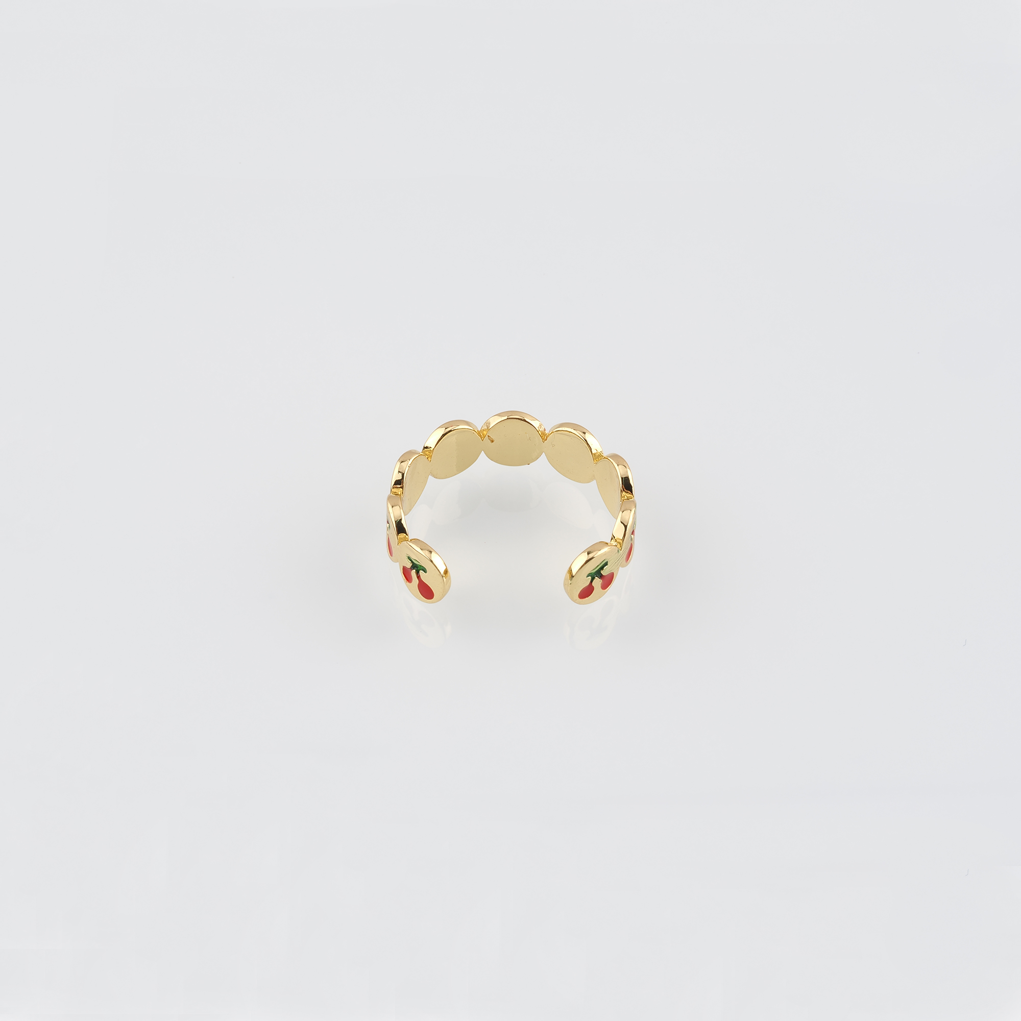 18K Gold Filled Cherry Ring,Fruit Rings,Dainty Ring,Adjustable Ring,Minimalist Ring