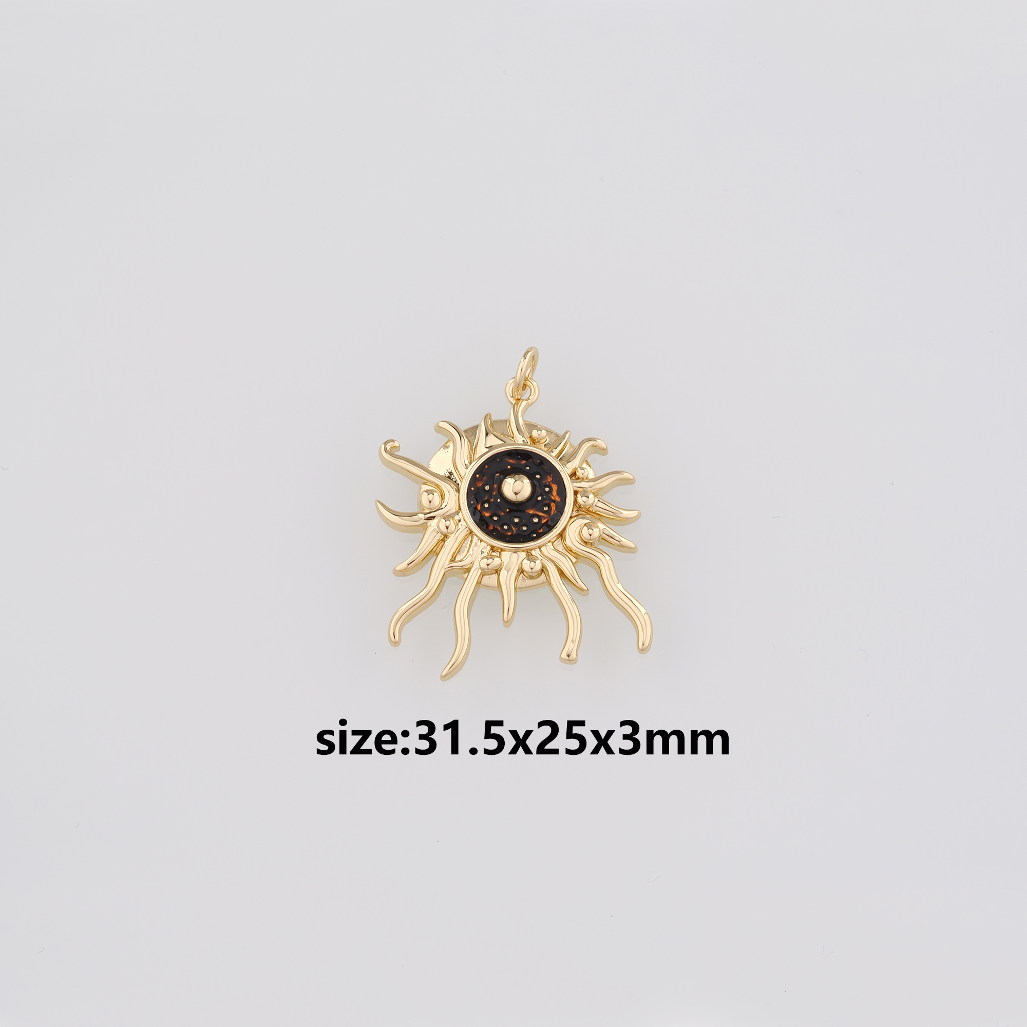 18K Gold Filled Evil Eye Pendant,Enamel Evil Eye Charm Earrings Necklace for DIY Jewelry Making Supply