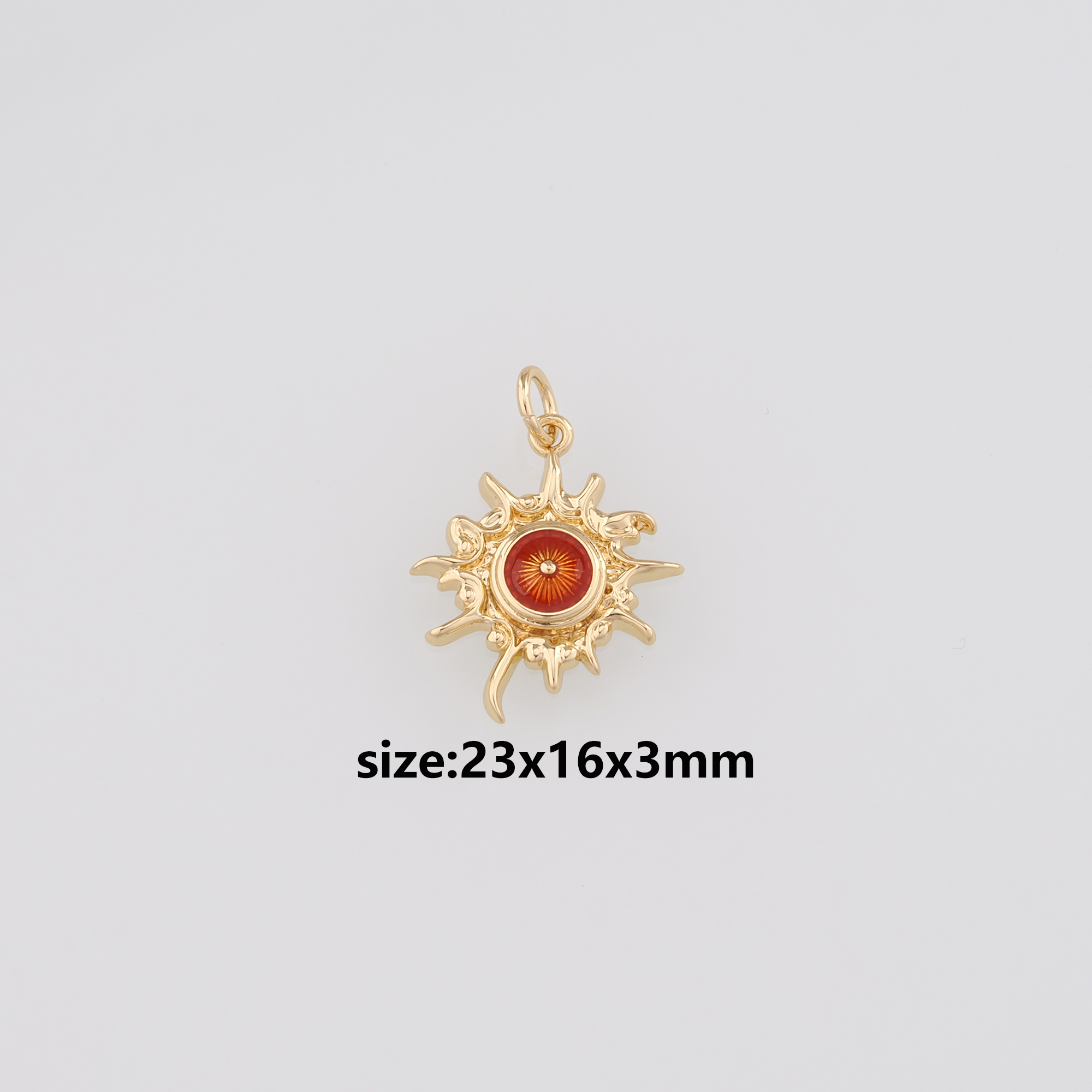 18K Gold Filled Evil Eye Pendant,Enamel Evil Eye Charm Earrings Necklace for DIY Jewelry Making Supply