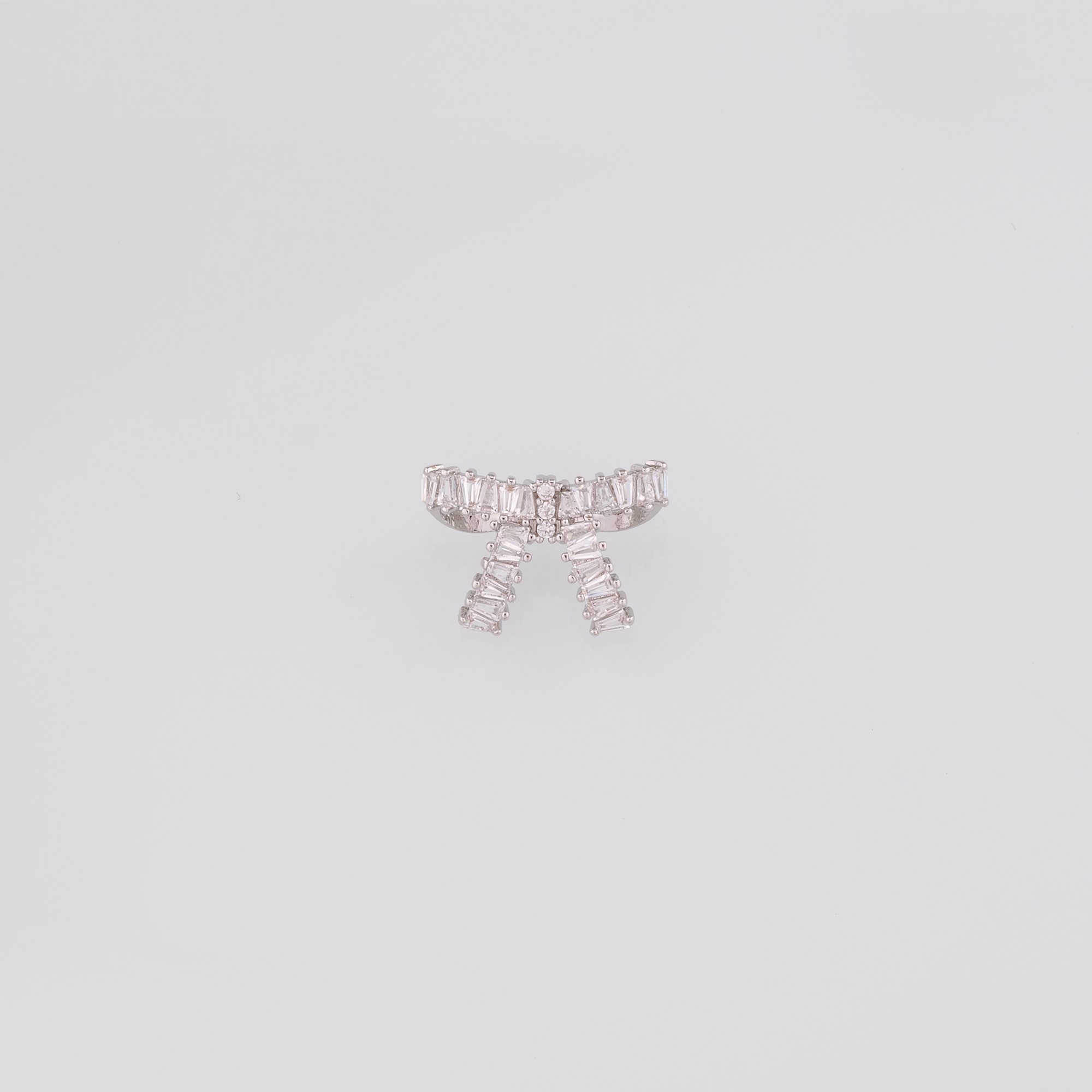 18K Gold Filled Bow Tie Pendant,CZ Bow Charm Earrings Necklace for DIY Jewelry Making Supply