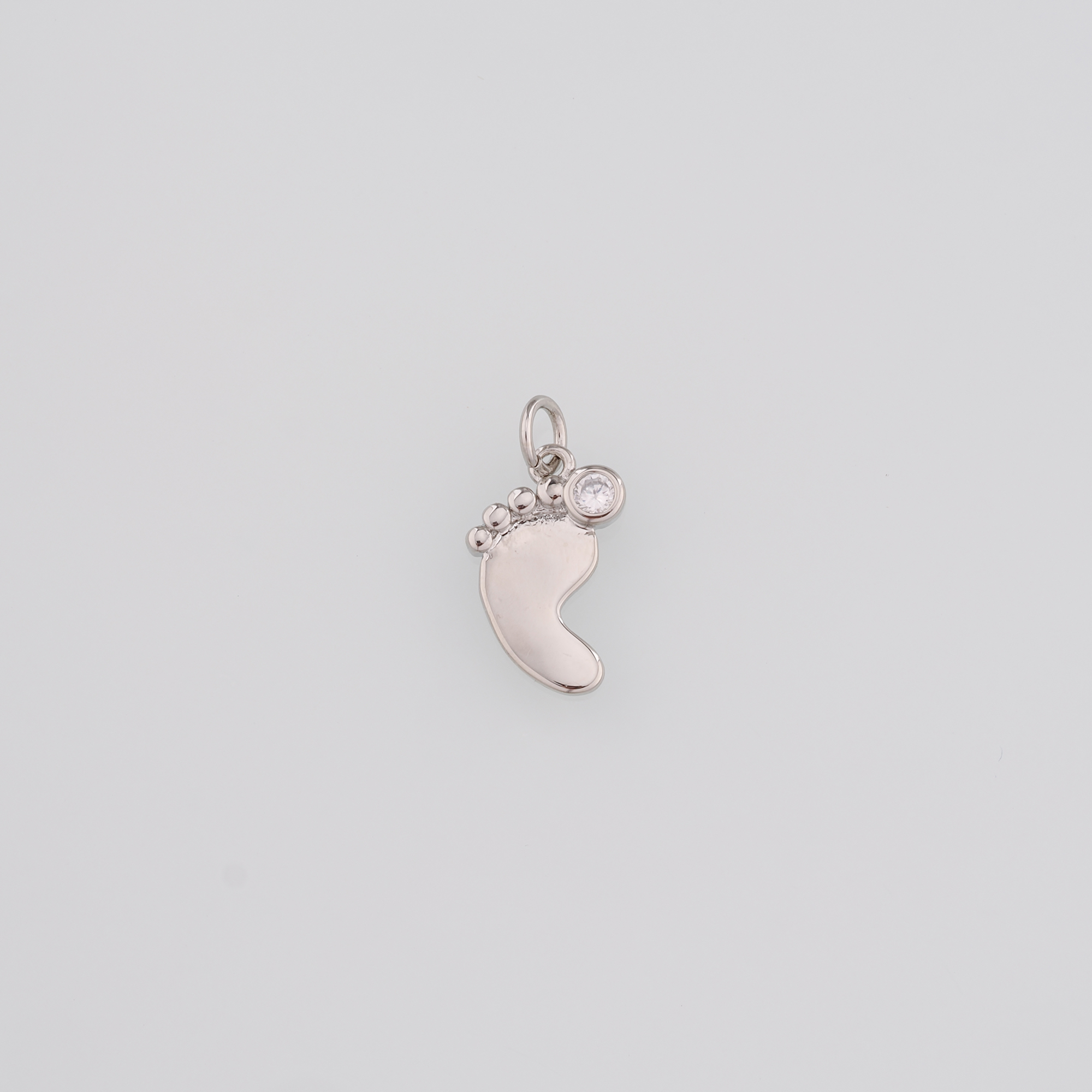 18K Gold Filled Baby Foot Pendant,Dainty Foot Charm Earrings Necklace for DIY Jewelry Making Supply