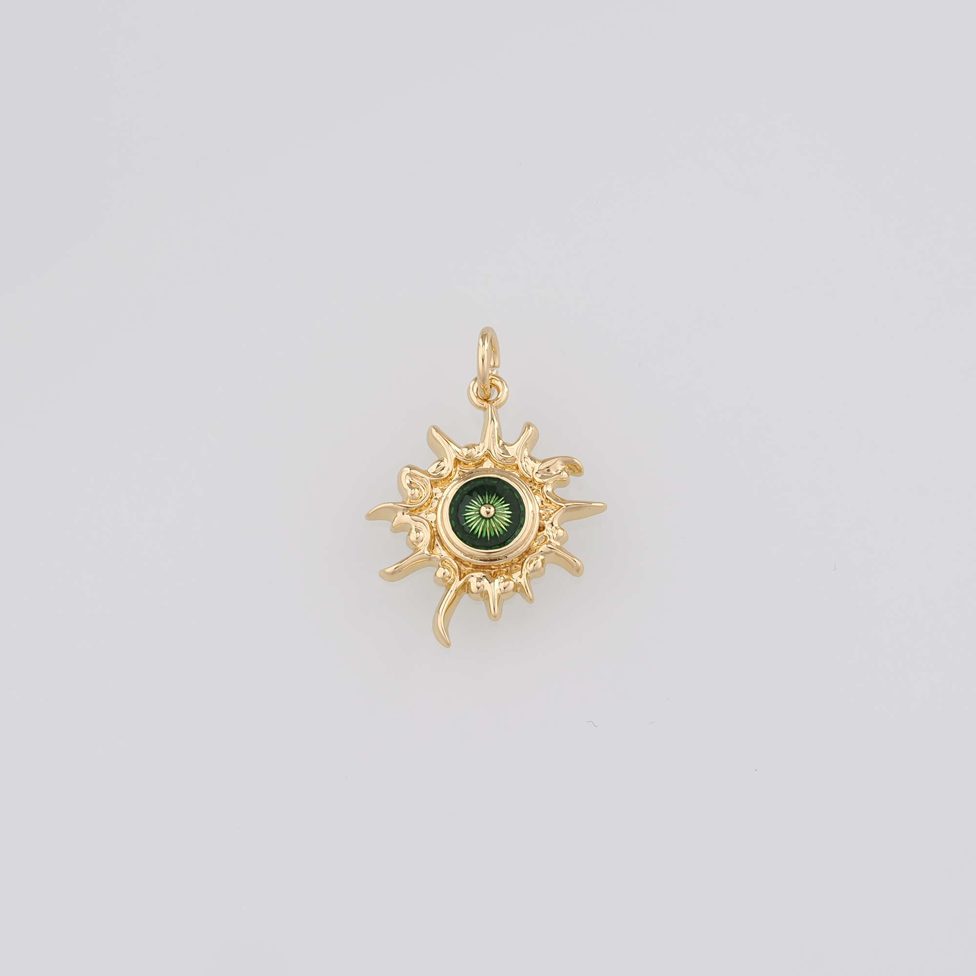 18K Gold Filled Evil Eye Pendant,Enamel Evil Eye Charm Earrings Necklace for DIY Jewelry Making Supply