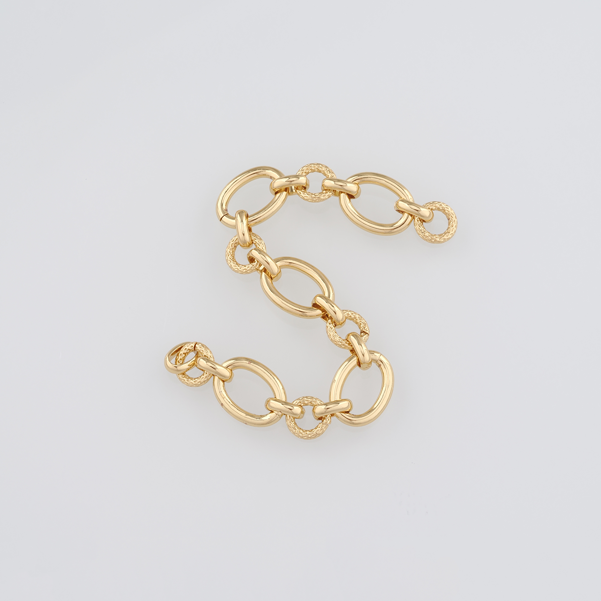 18K Gold Filled Oval Chain Necklace,Dainty Link Chain,Gold Oval Chain Necklace for DIY Jewelry Making Supply