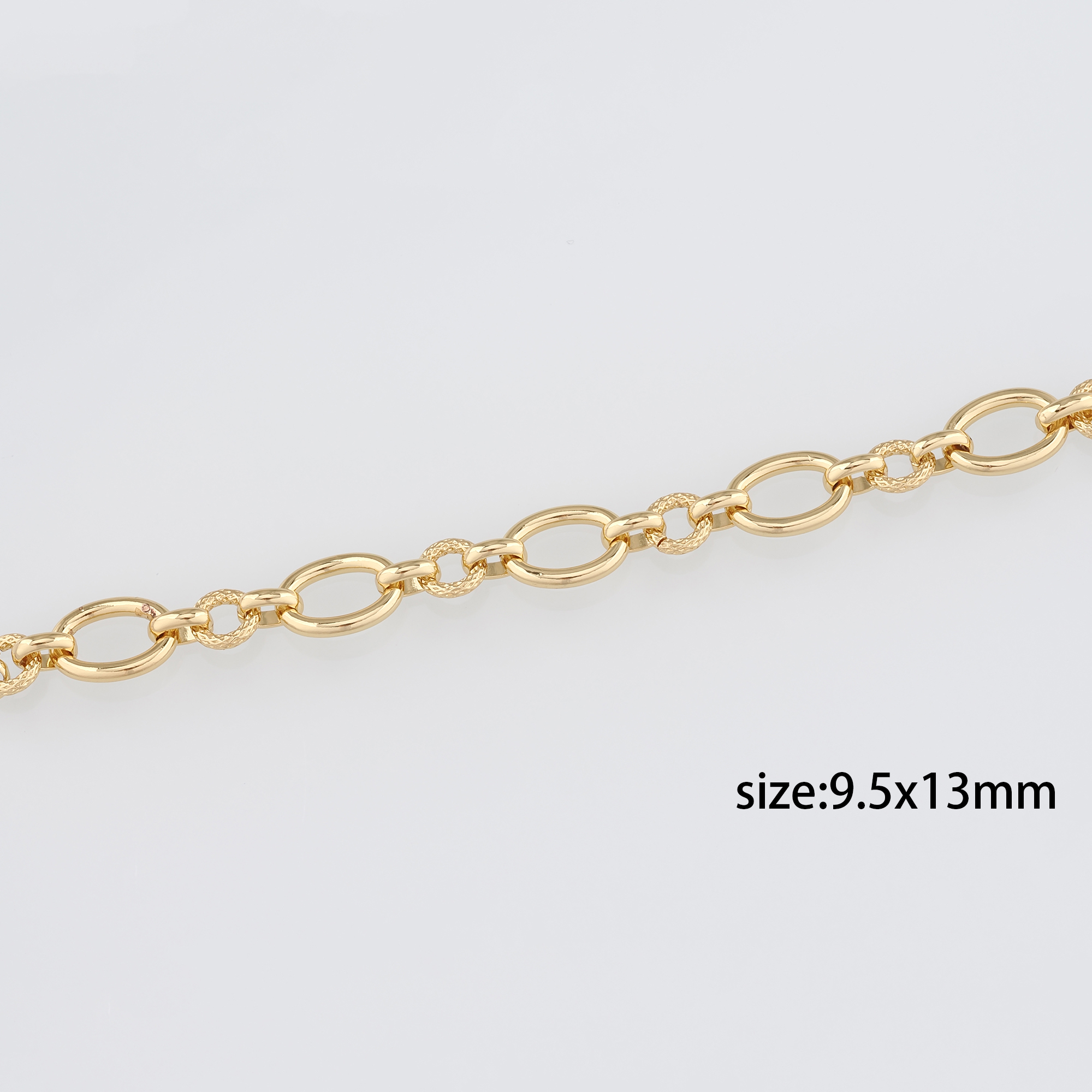 18K Gold Filled Oval Chain Necklace,Dainty Link Chain,Gold Oval Chain Necklace for DIY Jewelry Making Supply