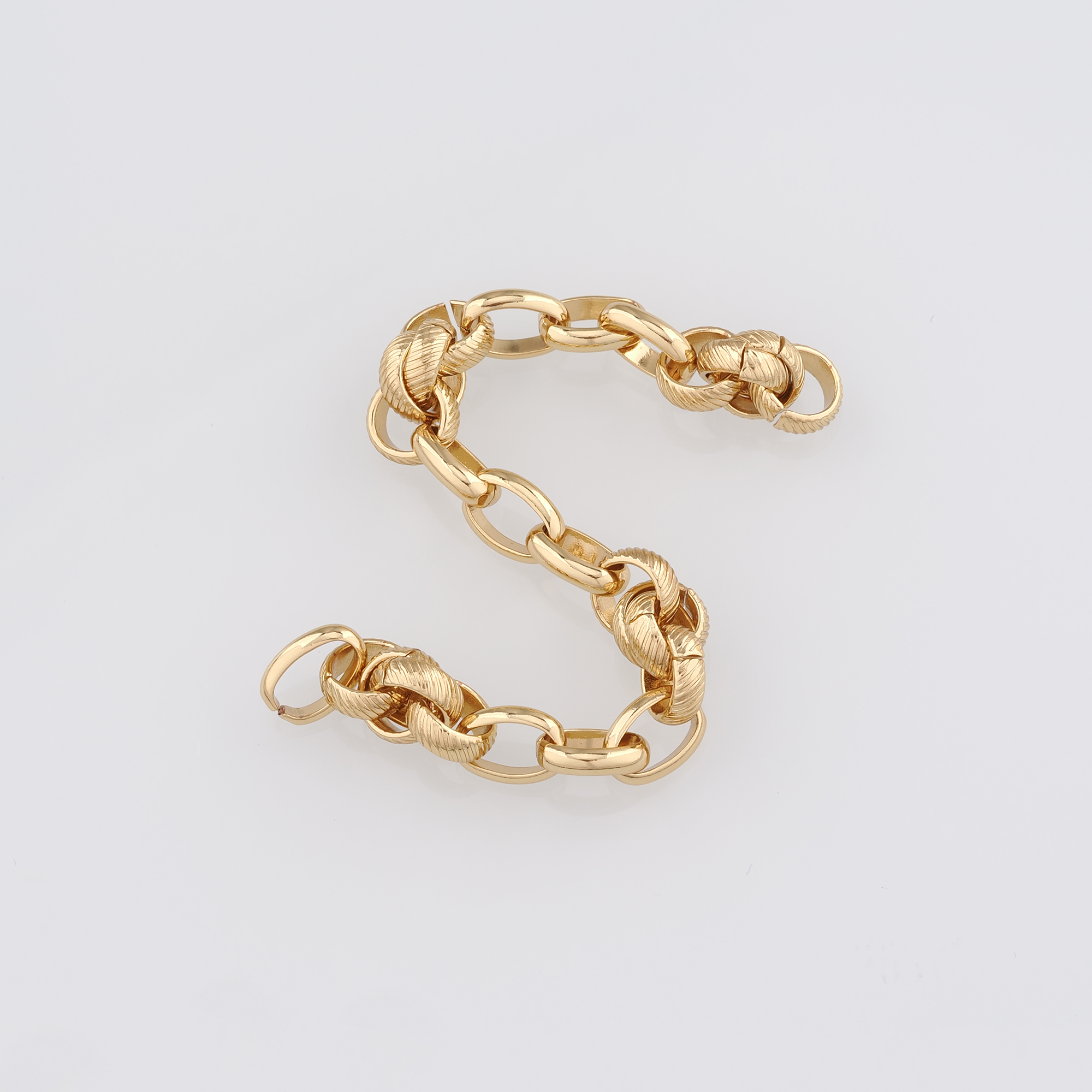 18K Gold Filled Oval Chain Necklace,Dainty Link Chain,Gold Oval Chain Necklace for DIY Jewelry Making Supply