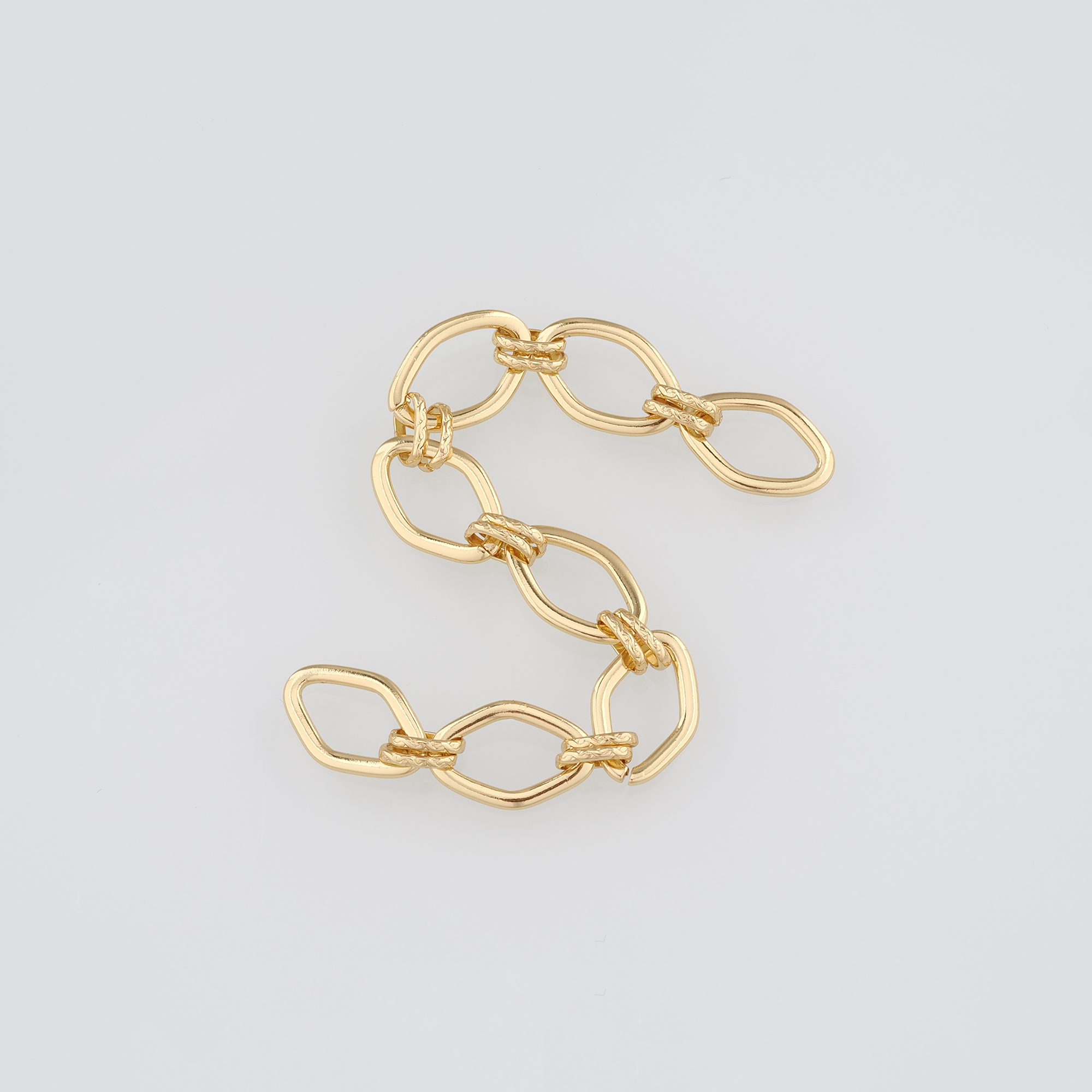 18K Gold Filled Oval Chain Necklace,Dainty Link Chain,Gold Oval Chain Necklace for DIY Jewelry Making Supply