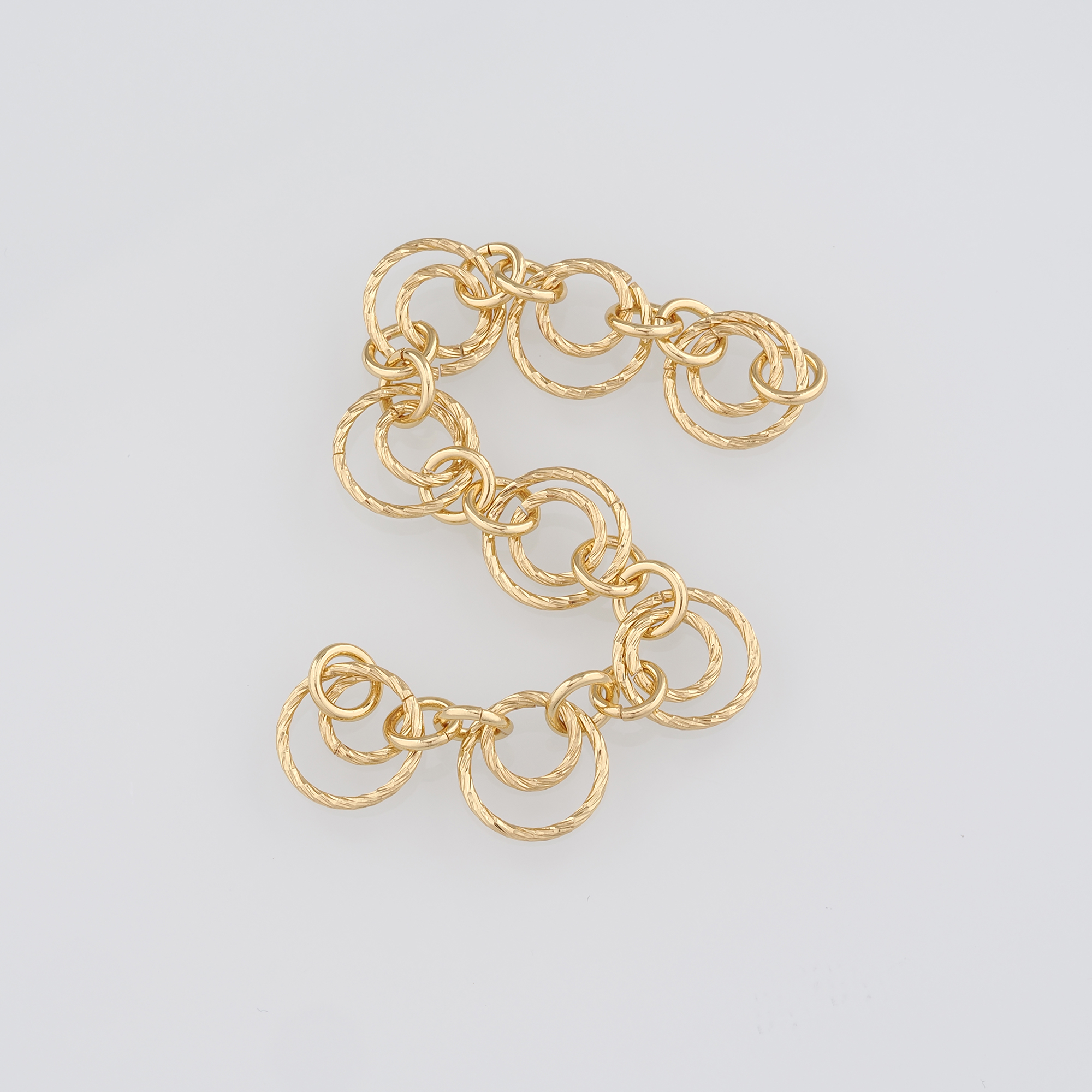 18K Gold Filled Round Chain Necklace,Minimalist Link Chain,Gold Round Chain Necklace for Women DIY Jewelry Making Supply