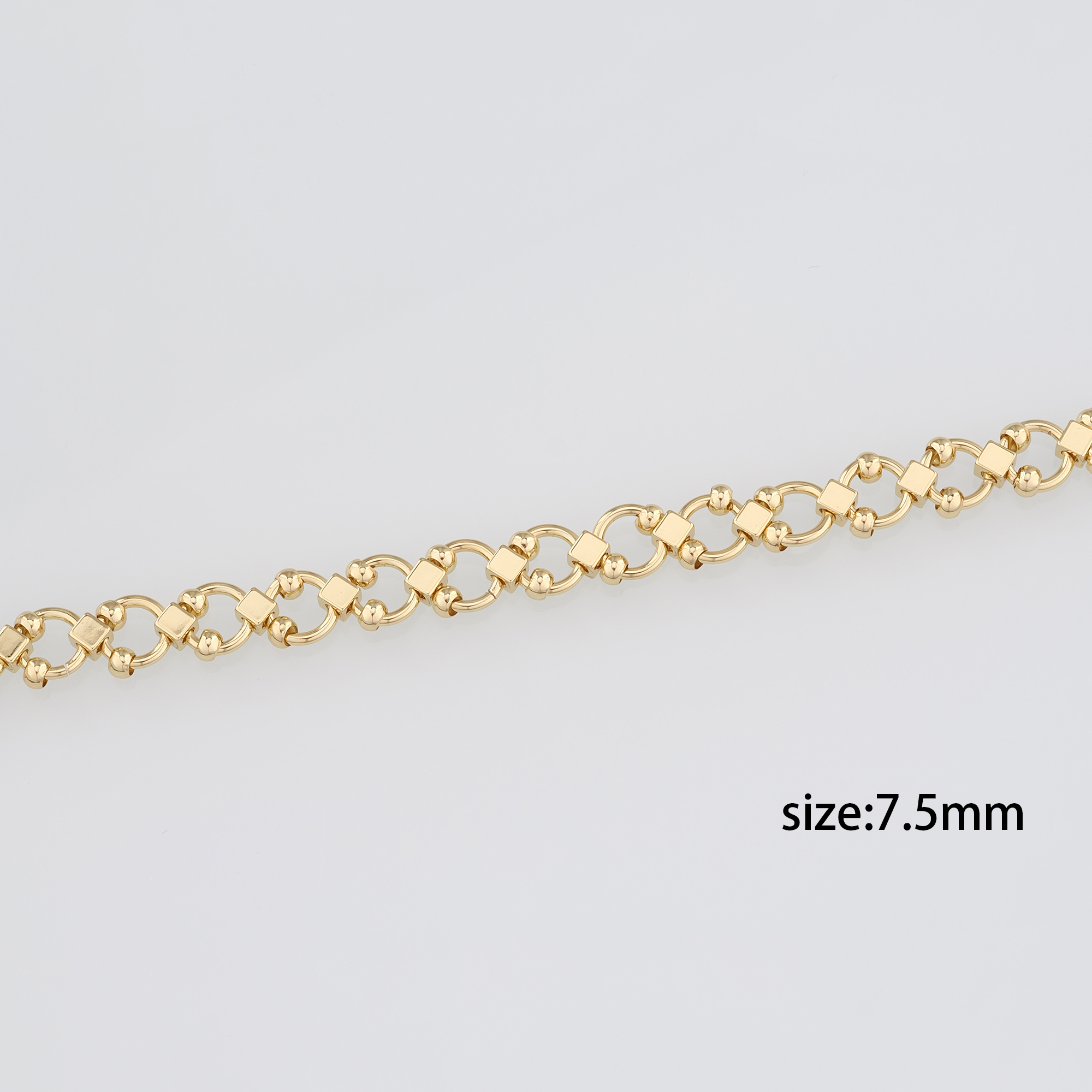 18K Gold Filled Round Chain Necklace,Minimalist Link Chain,Gold Round Chain Necklace for Women DIY Jewelry Making Supply
