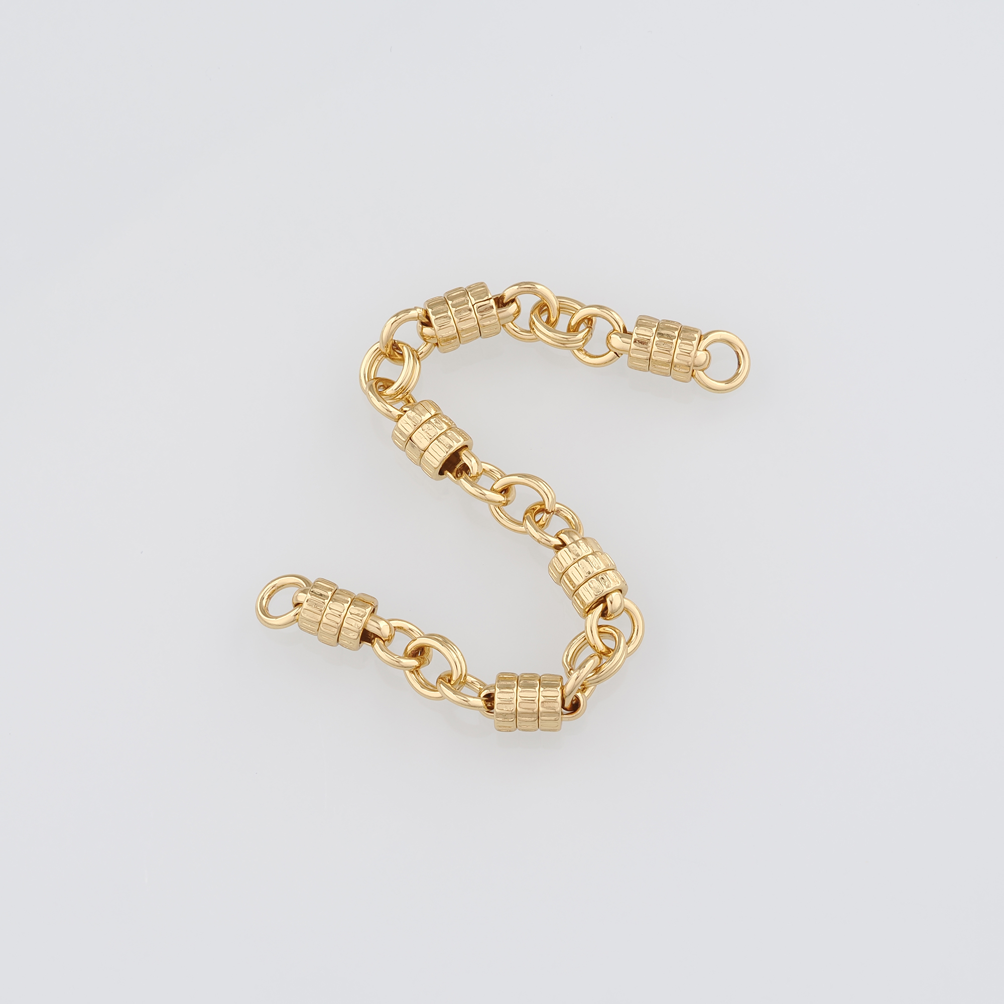 18K Gold Filled Round Chain Necklace,Minimalist Link Chain,Gold Round Chain Necklace for Women DIY Jewelry Making Supply