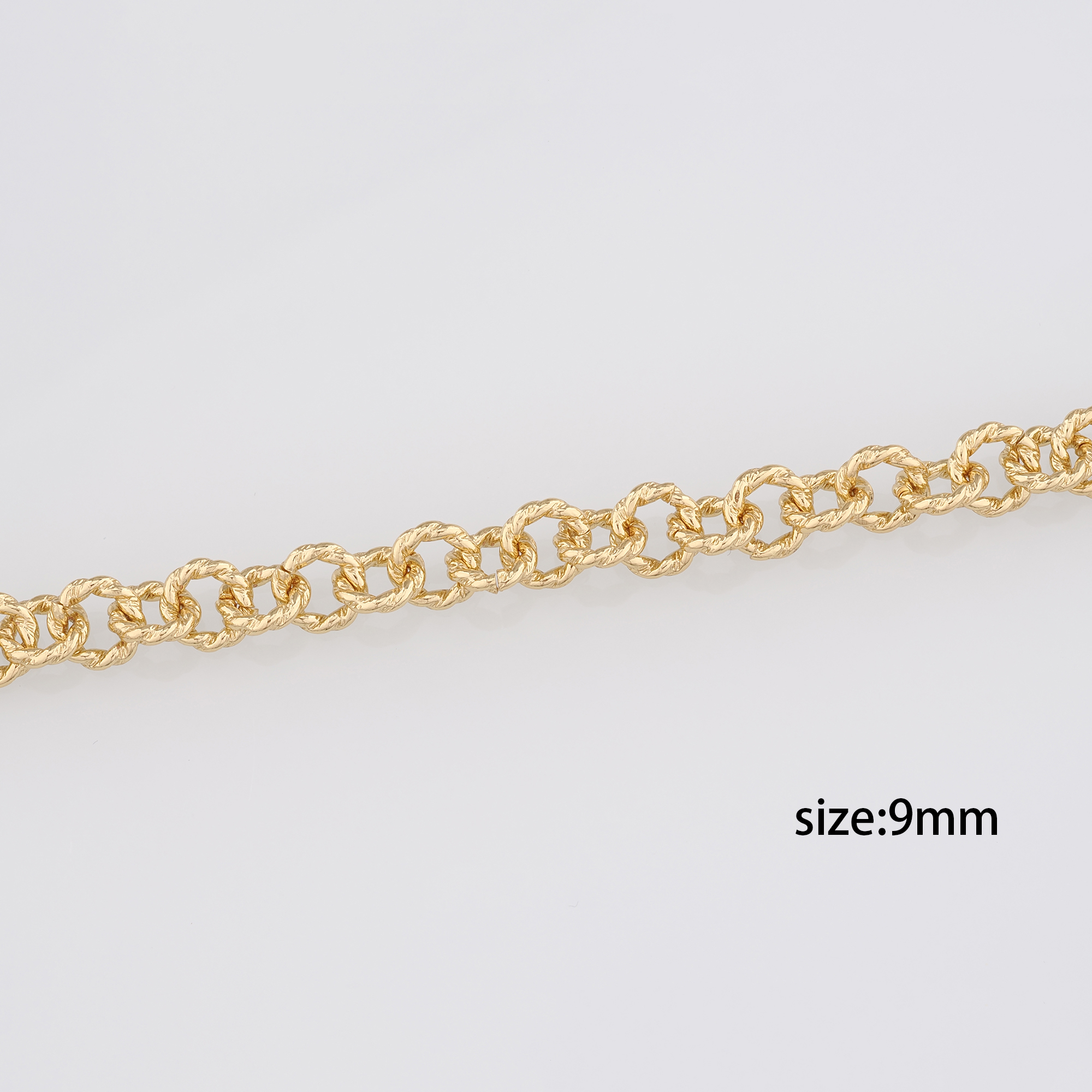 18K Gold Filled Round Chain Necklace,Minimalist Link Chain,Gold Rolo Chain Necklace for Women DIY Jewelry Making Supply