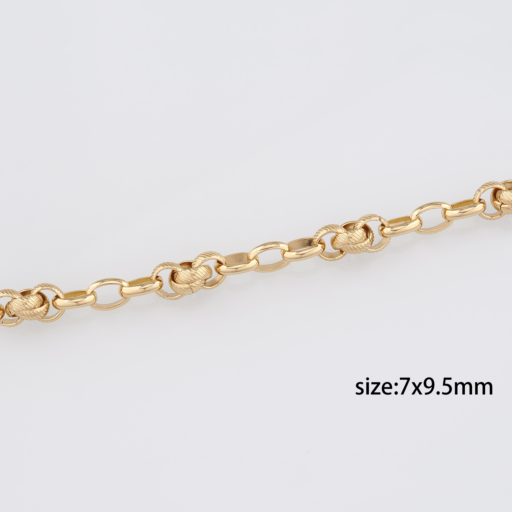 18K Gold Filled Oval Chain Necklace,Dainty Link Chain,Gold Oval Chain Necklace for DIY Jewelry Making Supply