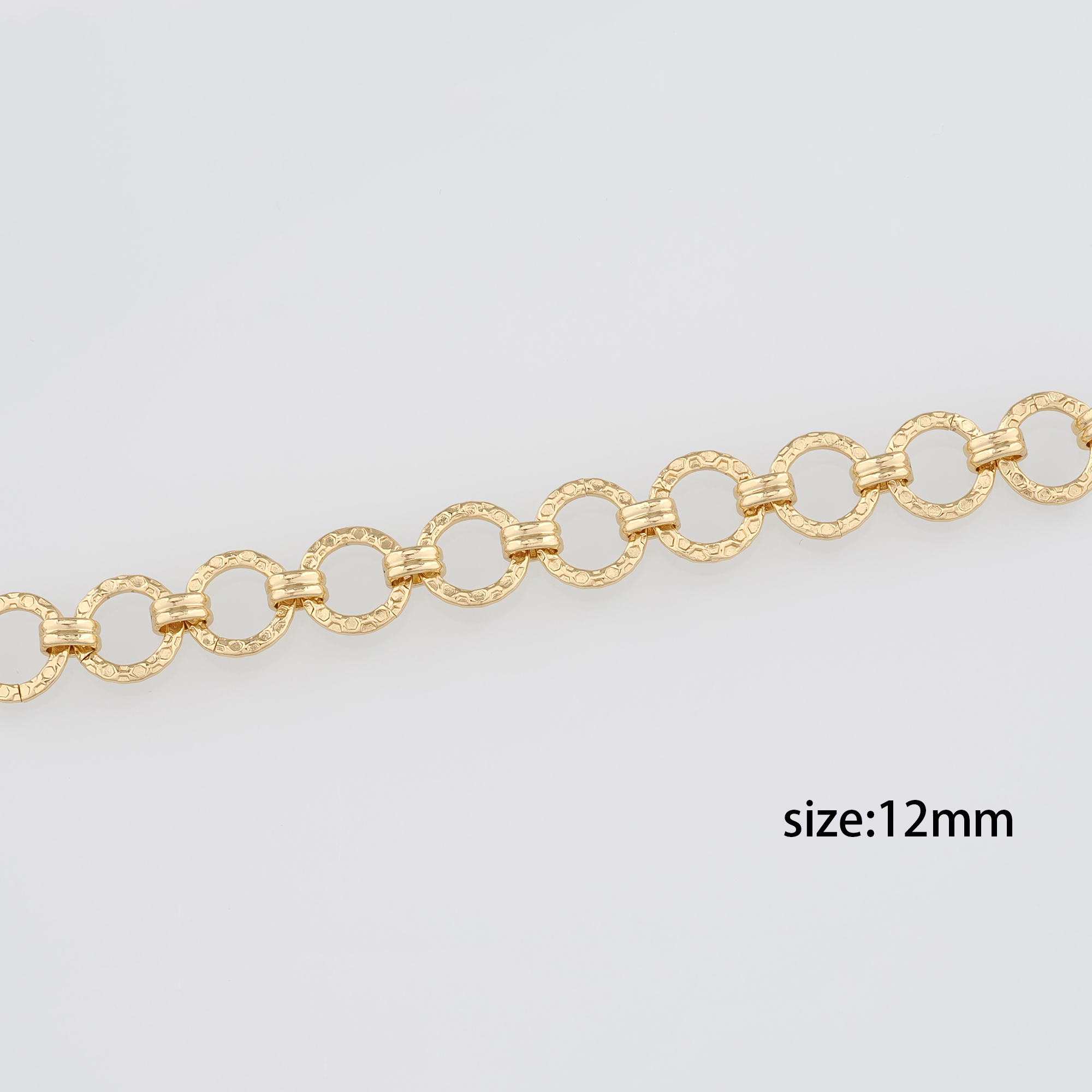 18K Gold Filled Round Chain Necklace,Minimalist Link Chain,Gold Rolo Chain Necklace for Women DIY Jewelry Making Supply