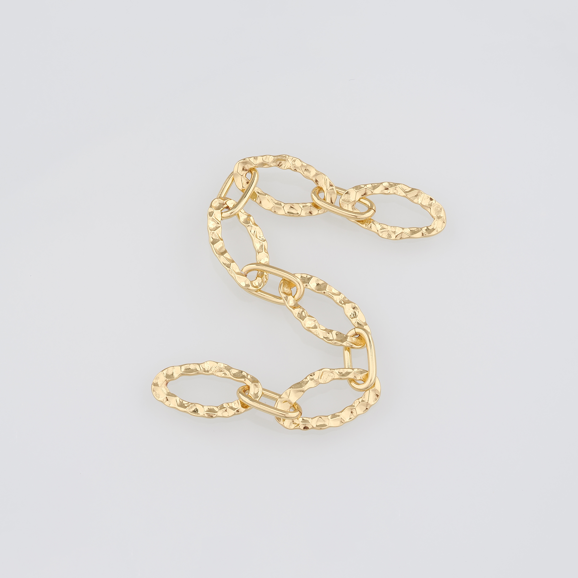 18K Gold Filled Paper Clip Chain Necklace,Dainty Link Chain,Gold Oval Chain Necklace for DIY Jewelry Making Supply