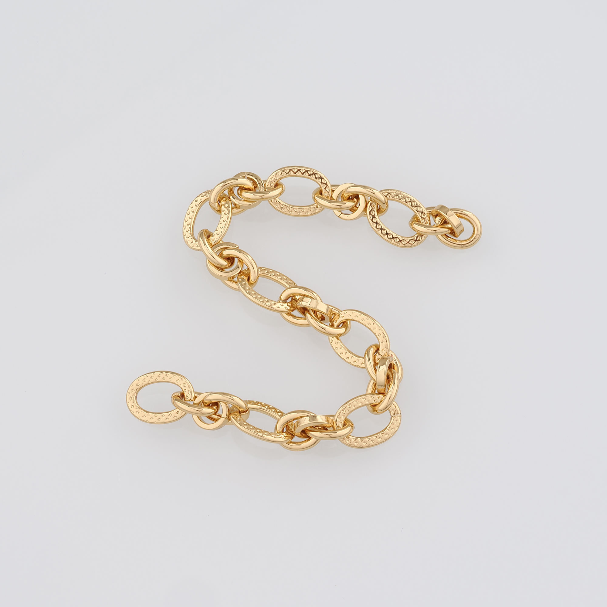 18K Gold Filled Paper Clip Chain Necklace,Dainty Link Chain,Gold Oval Chain Necklace for DIY Jewelry Making Supply