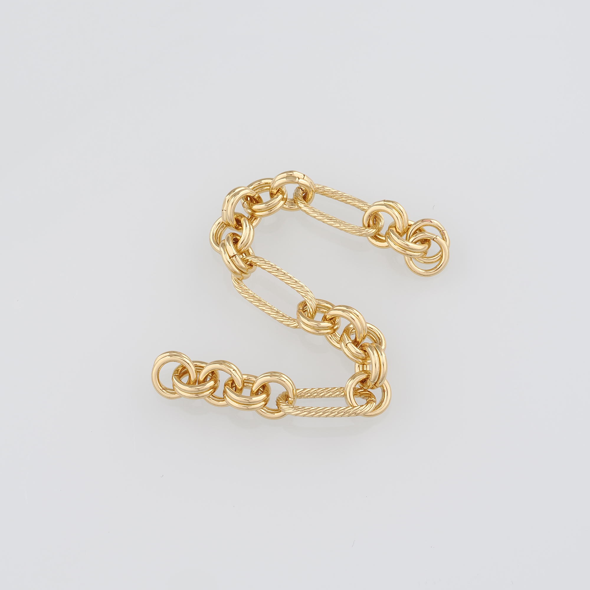 18K Gold Filled Oval Chain Necklace,Dainty Link Chain,Gold Oval Chain Necklace for DIY Jewelry Making Supply