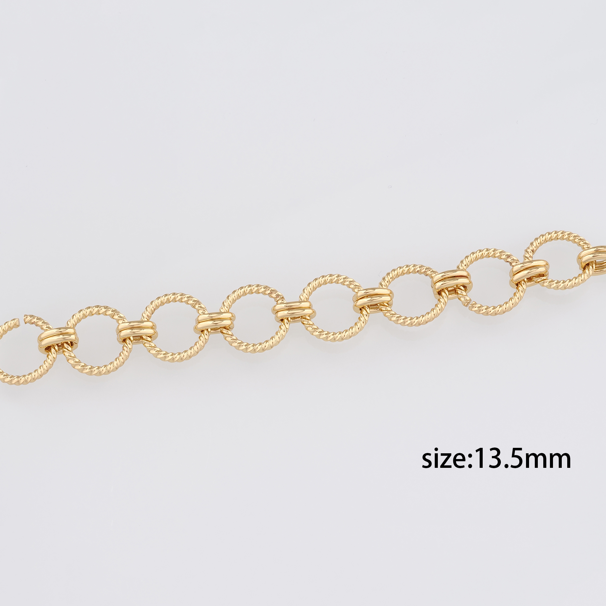 18K Gold Filled Round Chain Necklace,Minimalist Link Chain,Gold Rolo Chain Necklace for Women DIY Jewelry Making Supply