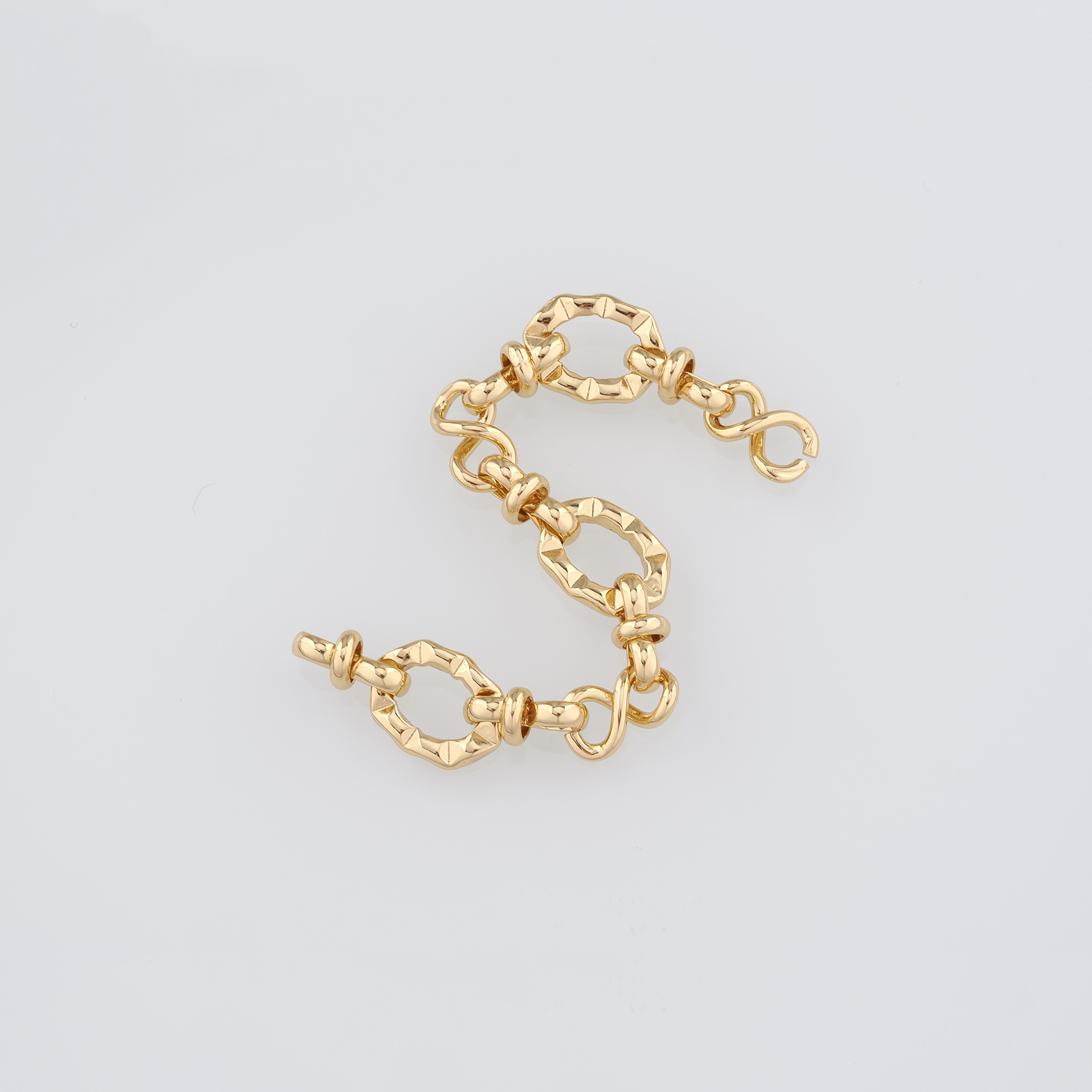 18K Gold Filled Infinity Chain Necklace,Dainty Link Chain,Gold Cable Chain Necklace for Women DIY Jewelry Making Supply