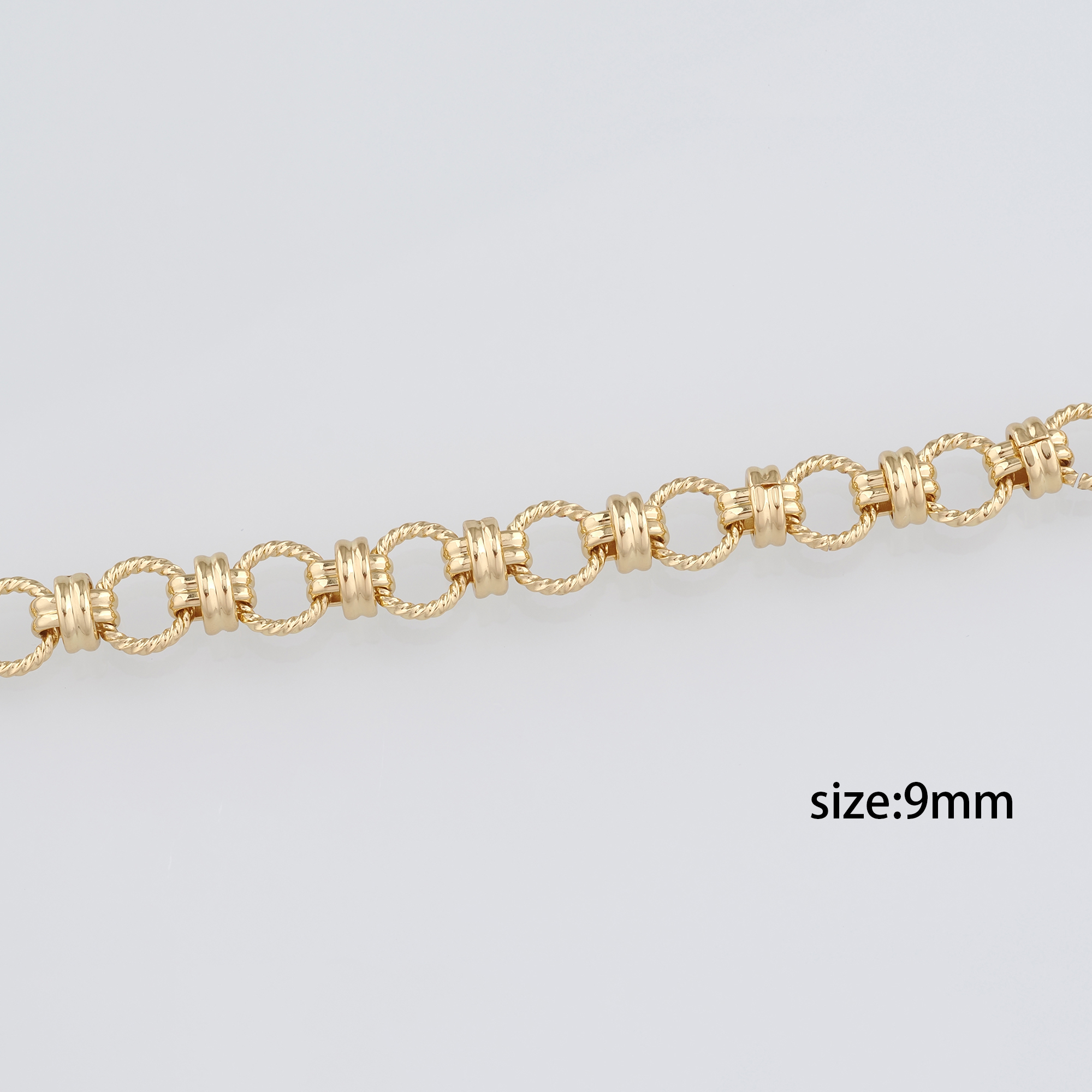 18K Gold Filled Round Chain Necklace,Minimalist Link Chain,Gold Rolo Chain Necklace for Women DIY Jewelry Making Supply