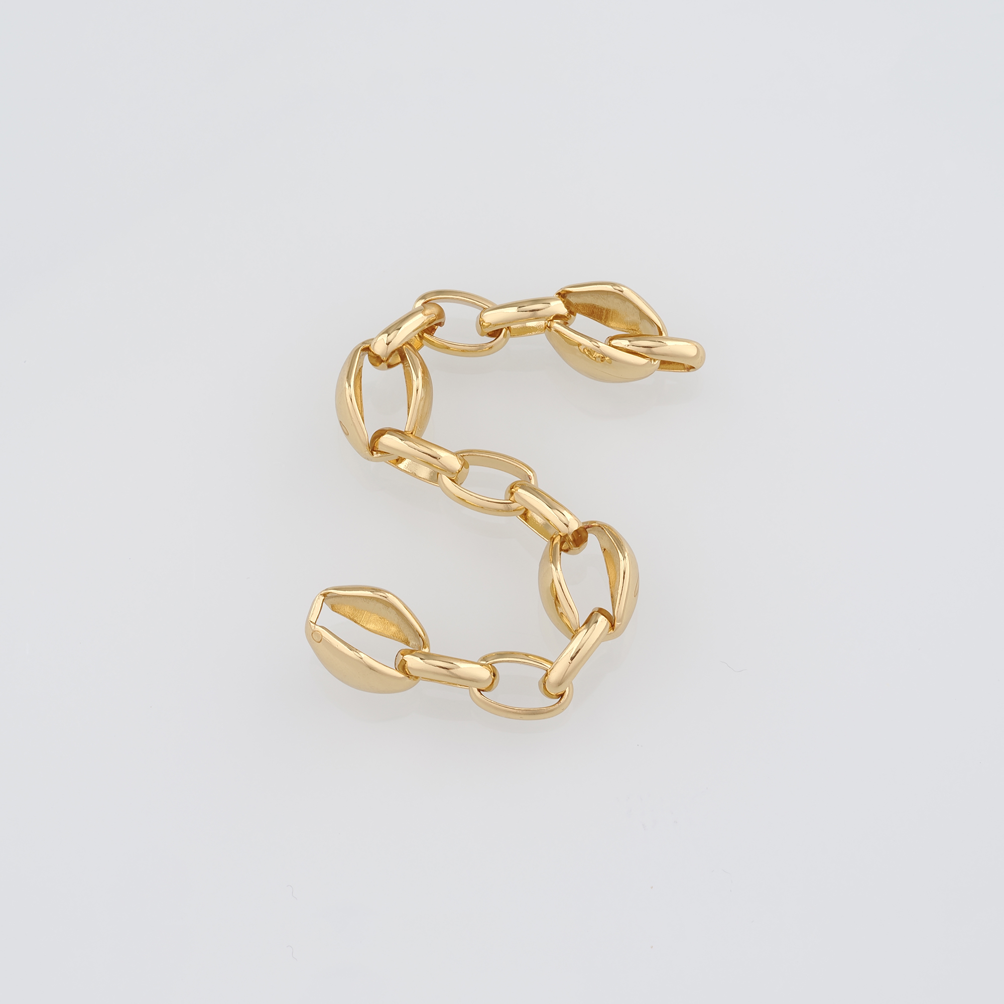 18K Gold Filled Oval Chain Necklace,Dainty Link Chain,Gold Oval Chain Necklace for DIY Jewelry Making Supply