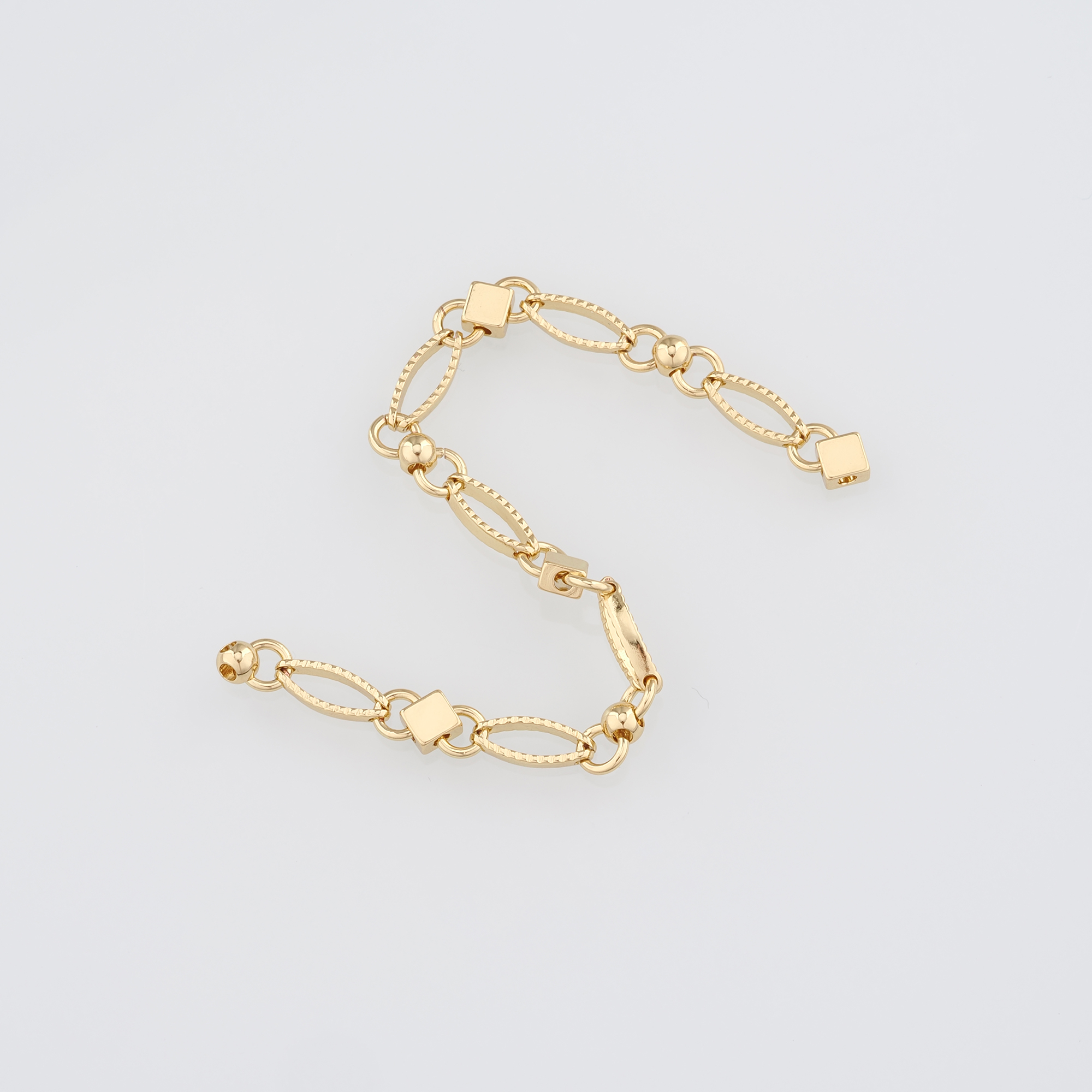 18K Gold Filled Cable Chain Necklace,Dainty Thin Link Chain,Gold Geometric Chain Necklace for Women DIY Jewelry Making Supply