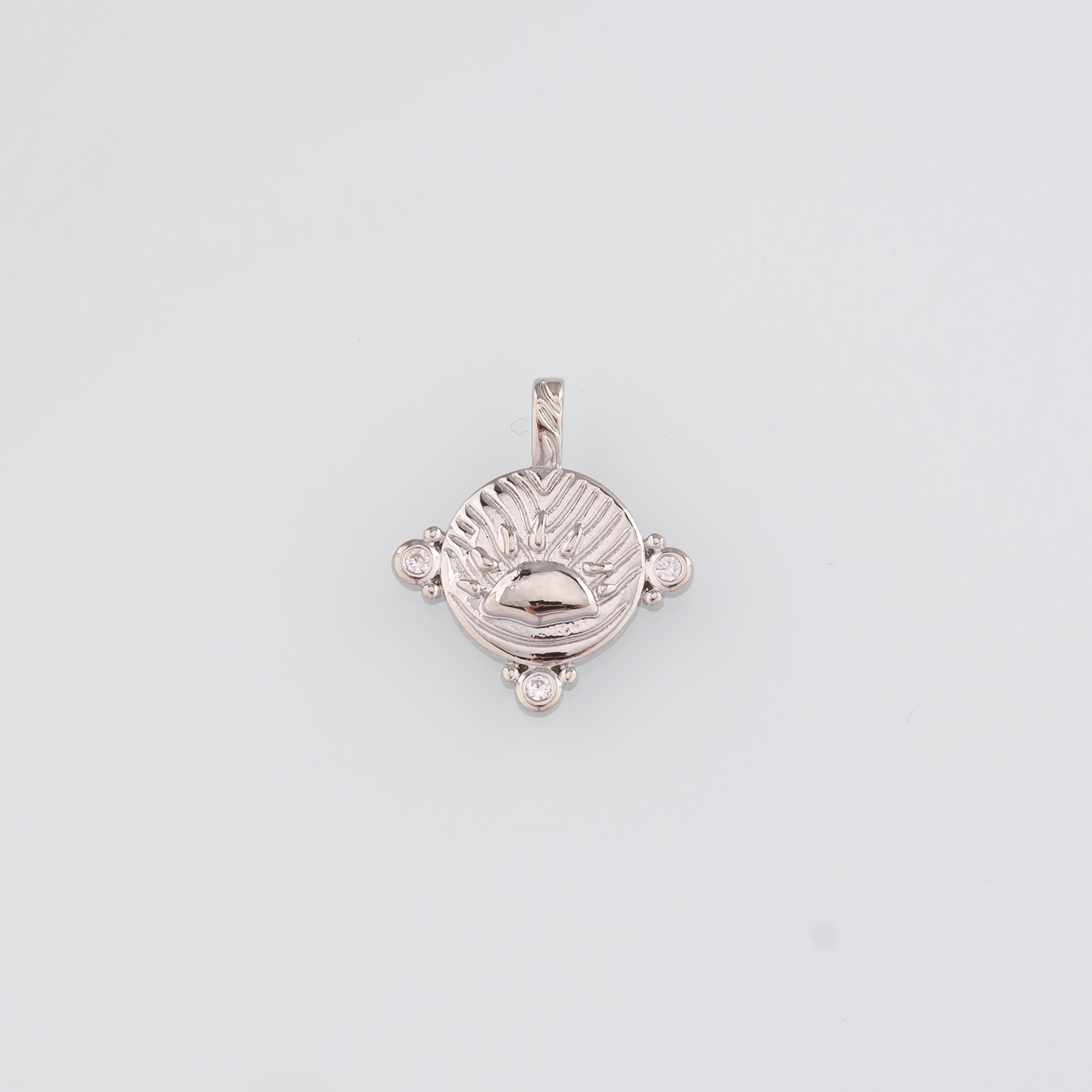 18K Gold Filled Sun Pendant,Dainty Sun Charm Earrings Necklace for DIY Jewelry Making Supply