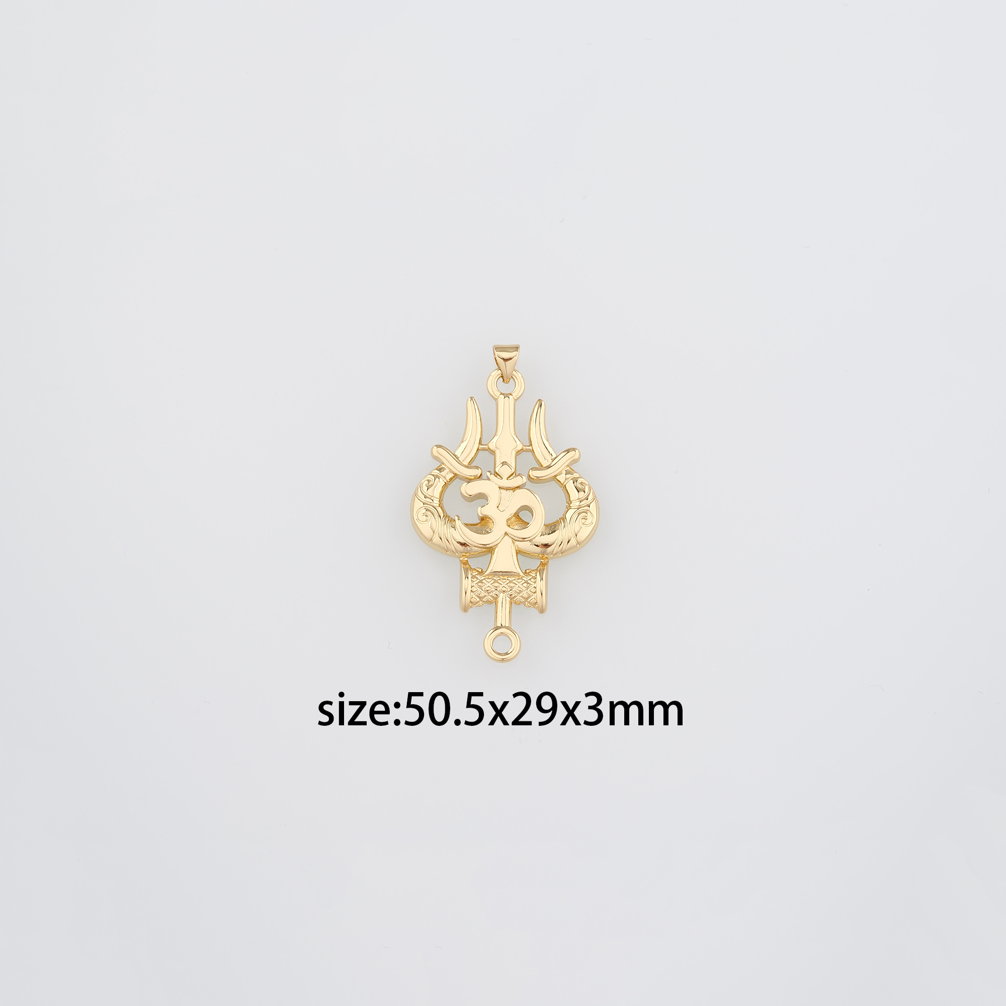 18K Gold Filled Yoga Pendant,Dainty Yoga Charm Earrings Necklace for DIY Jewelry Making Supply