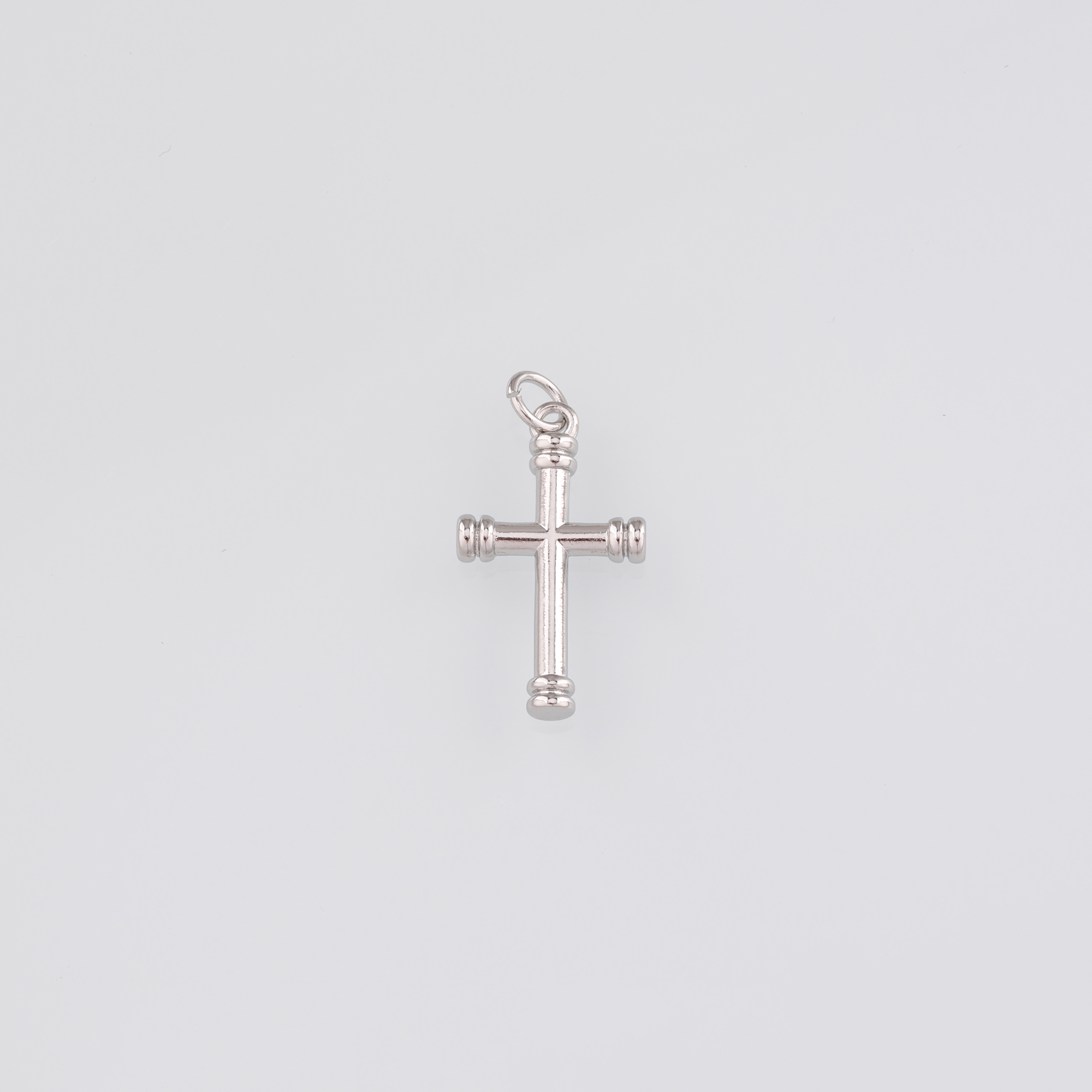 18K Gold Filled Cross Pendant,Religious Charm Earrings Necklace for DIY Jewelry Making Supply
