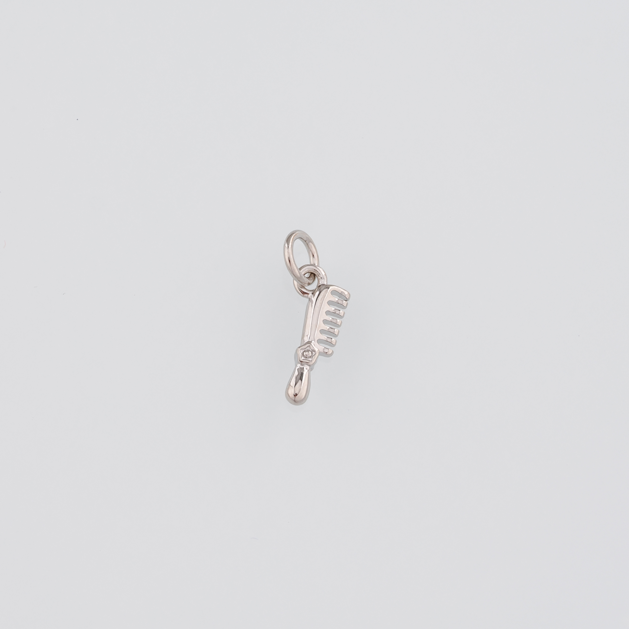 18K Gold Filled Comb Pendant,Hairstylist Charm,Comb Earrings Necklace for DIY Jewelry Making Supply