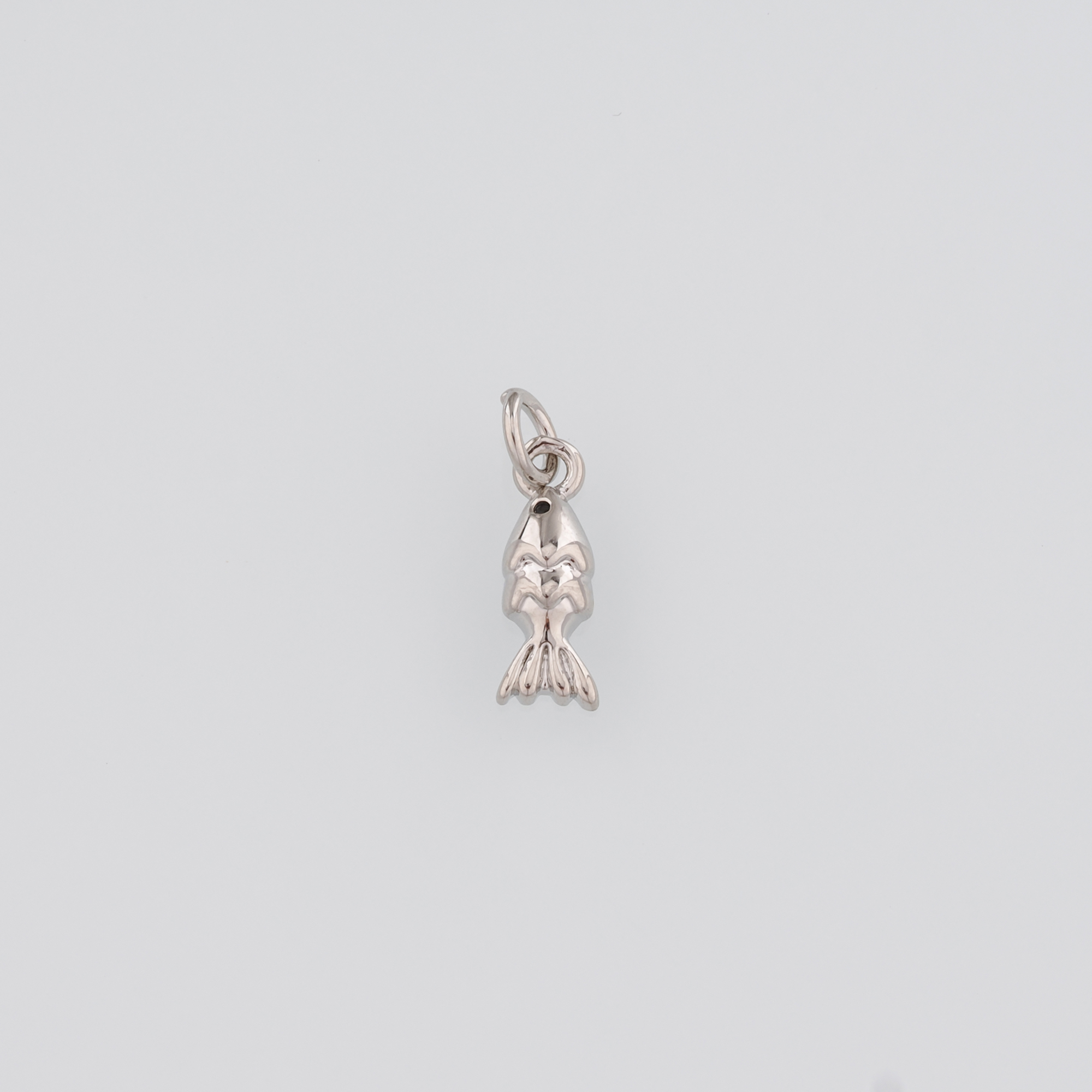 18K Gold Filled Fish Pendant,Fish Charm Earrings Necklace for DIY Jewelry Making Supply