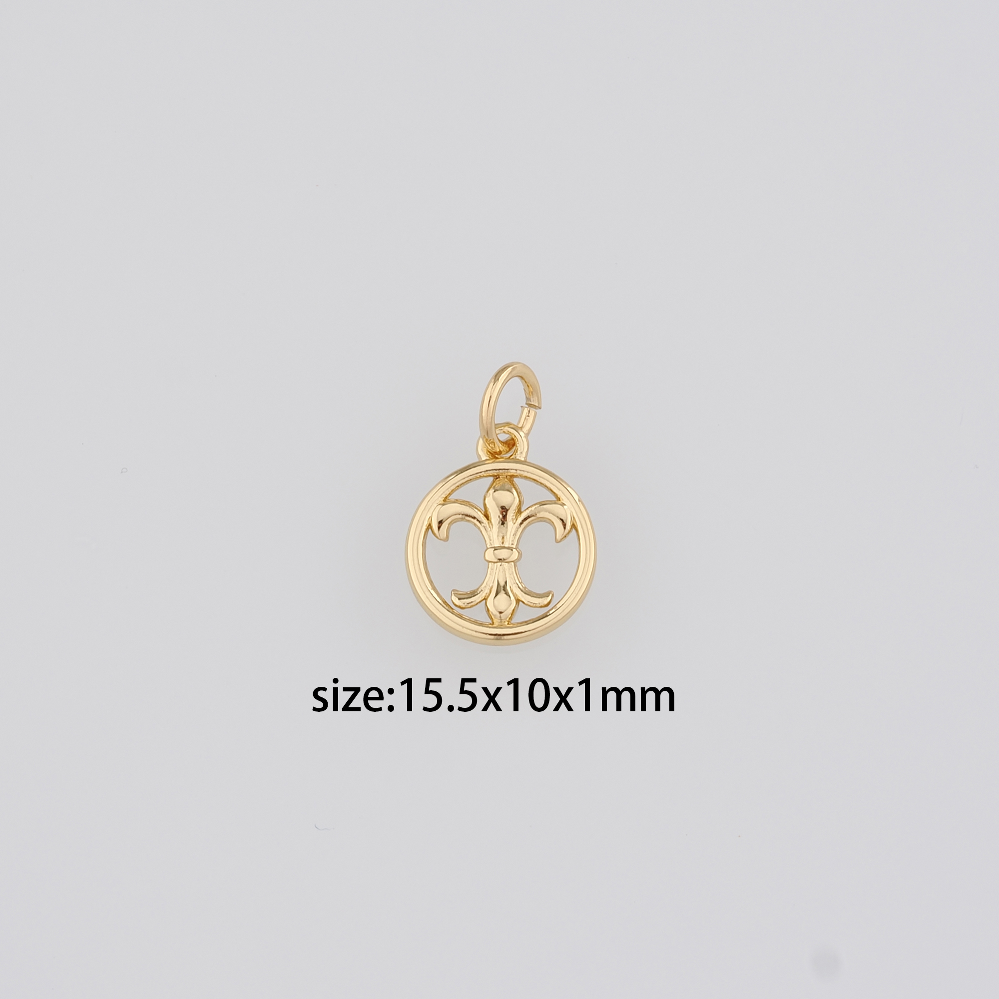 18K Gold Filled Geometric Pendant,Geometric Charm Earrings Necklace for DIY Jewelry Making Supply