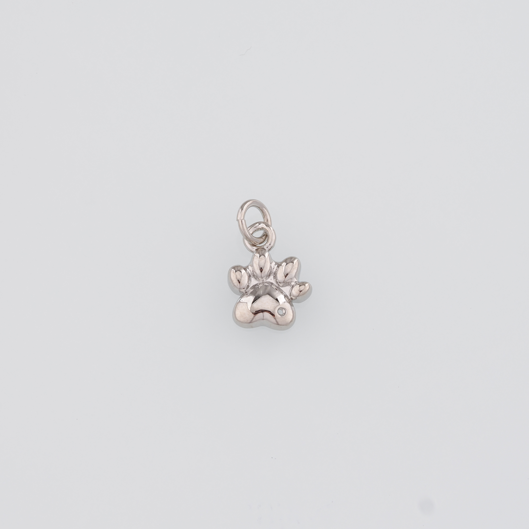 18K Gold Filled Paw Pendant,Dog Paw Charm Earrings Necklace for DIY Jewelry Making Supply