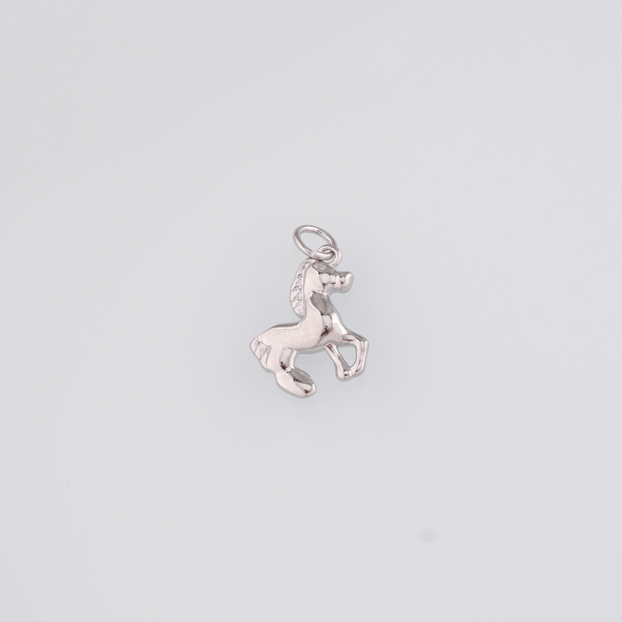 18K Gold Filled Horse Pendant,Dainty Horse Charm Earrings Necklace for DIY Jewelry Making Supply
