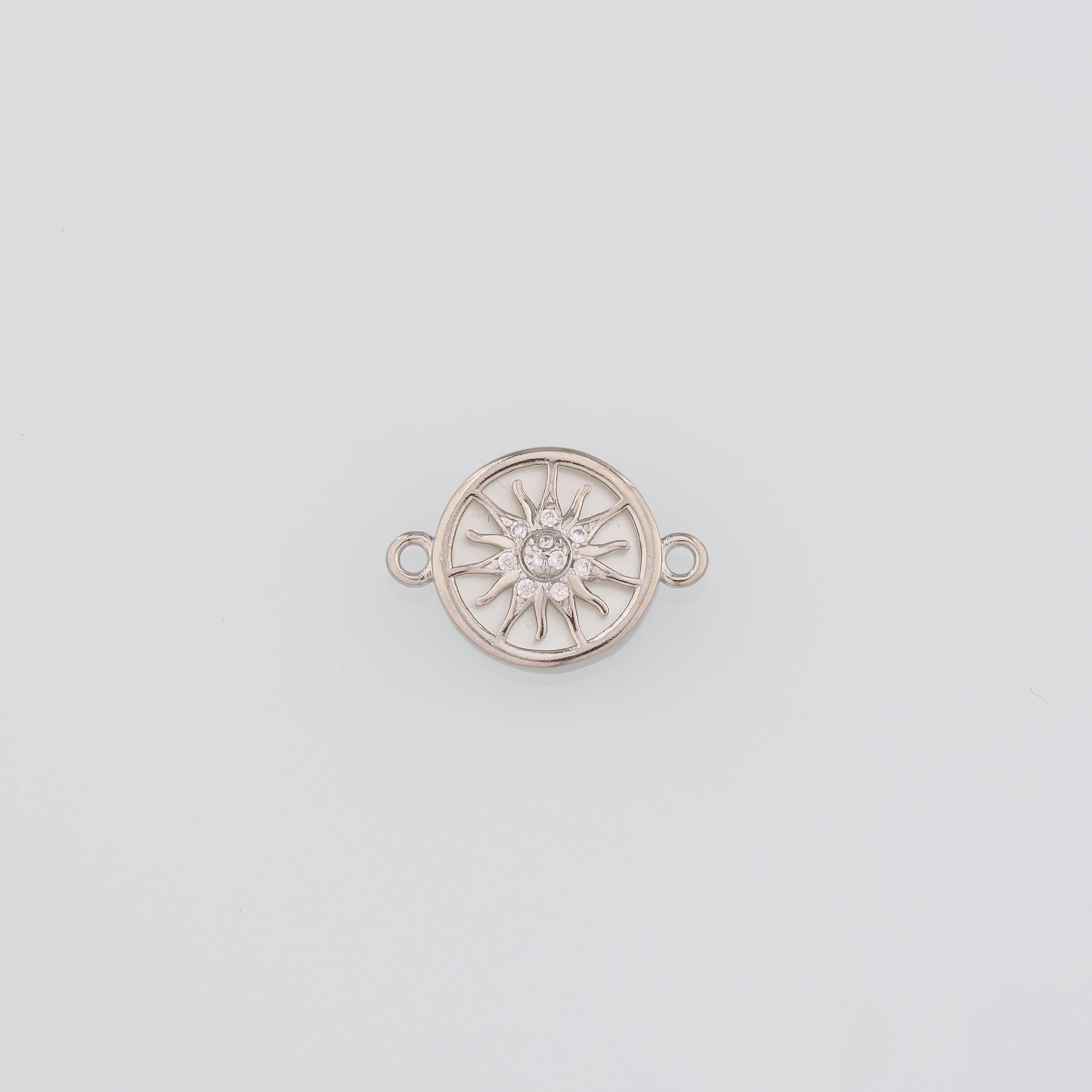 18K Gold Filled Sun Connector,Sun Charm Necklace Bracelet for DIY Jewelry Making Supply