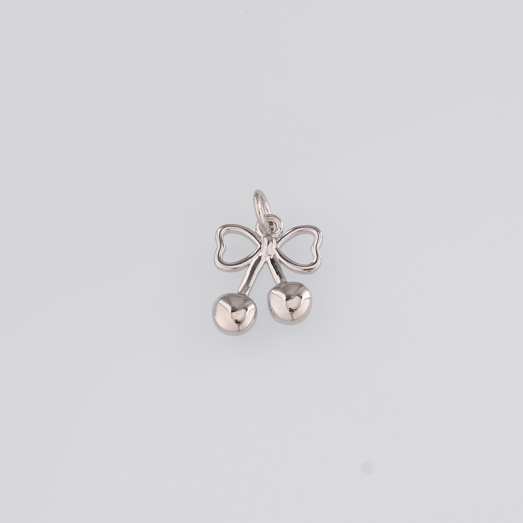 18K Gold Filled Cherry Pendant,Fruit Charm Earrings Necklace for DIY Jewelry Making Supply