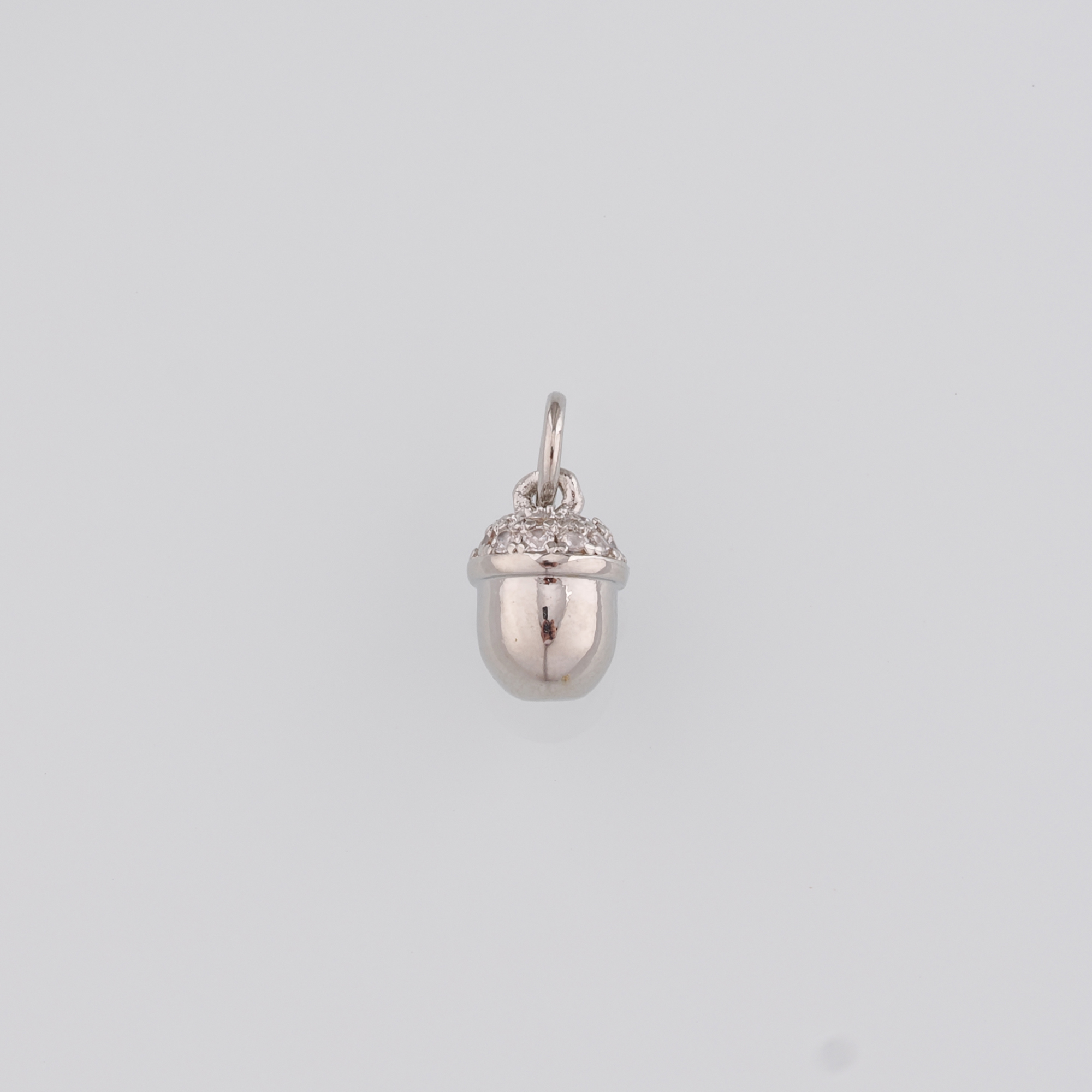 18K Gold Filled Pine Cone Pendant,CZ Micro Pave Pine Cone Charm Earrings Necklace for DIY Jewelry Making Supply