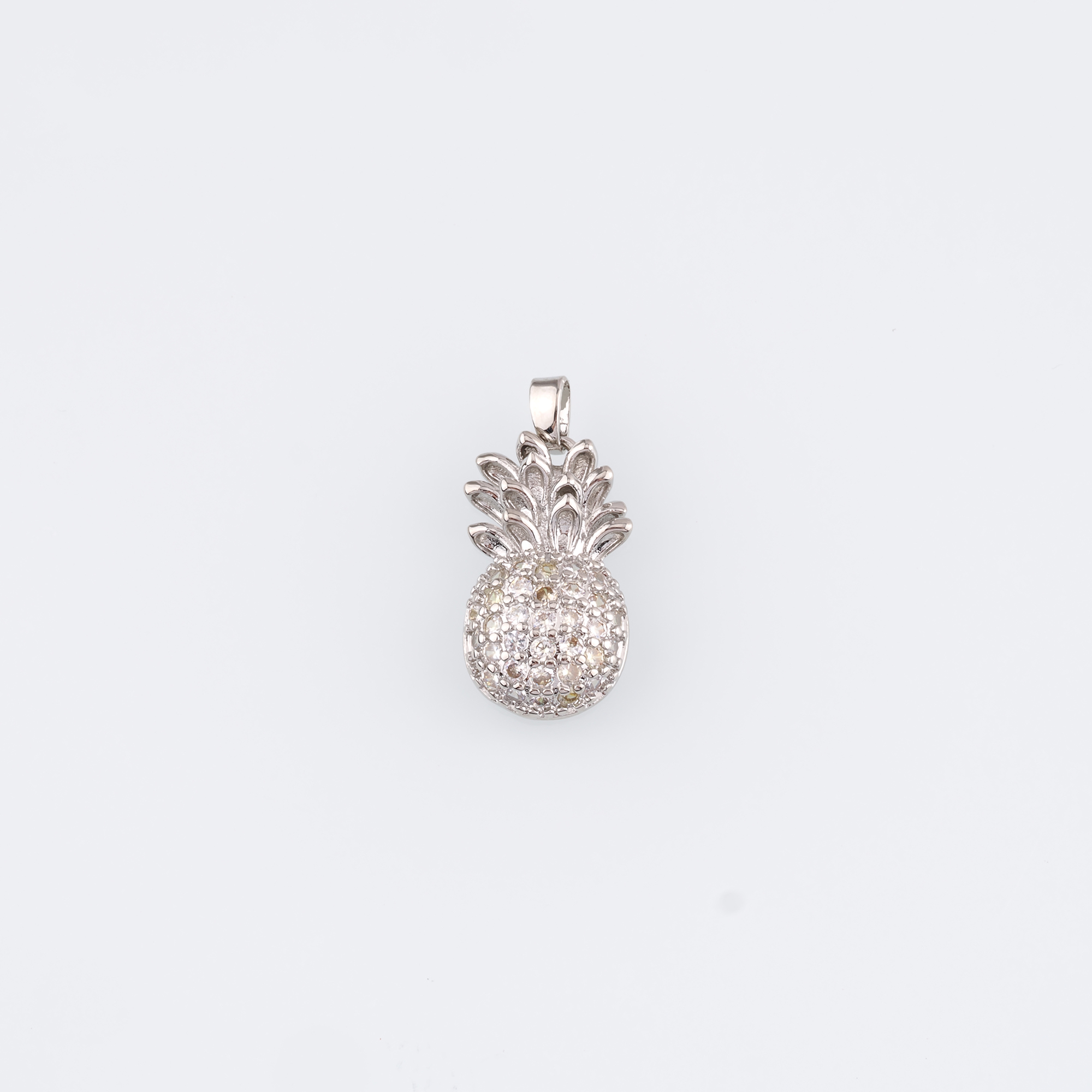 18K Gold Filled Pineapple Pendant,Fruit Charm,Pineapple Earrings Necklace for DIY Jewelry Making Supply